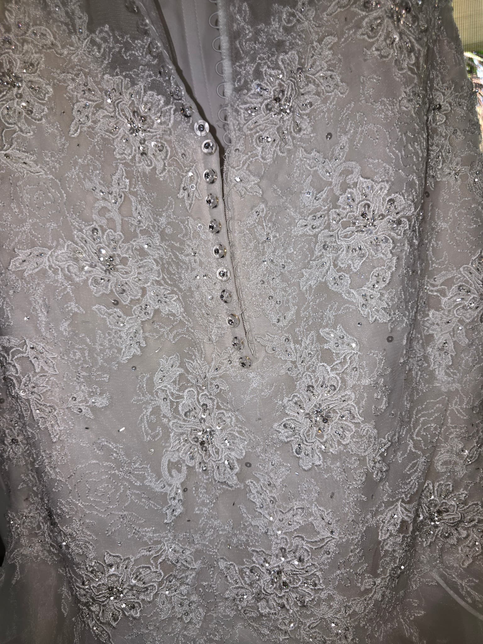 Sophia Tolli Mermaid Wedding Dress Beaded Lace Ivory Women's 12 — photo 11 of 13