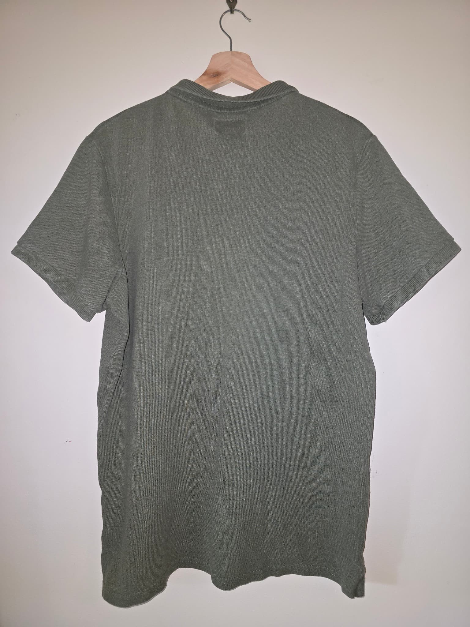 Superdry Pique Polo Shirt Embroidered Logo Olive Green Men's 2XL — photo 6 of 7
