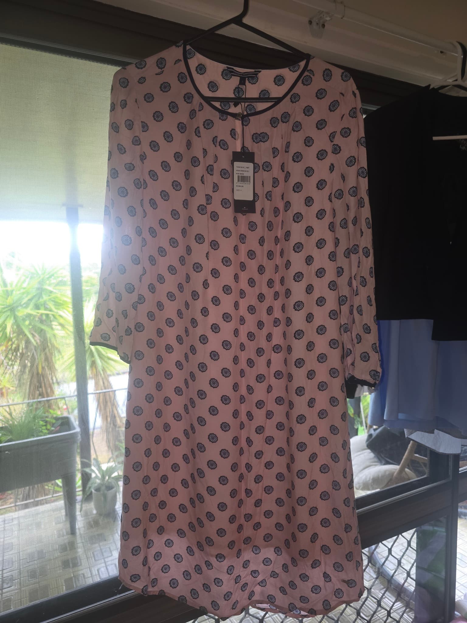 Tommy Hilfiger Arden Dress 3/4 Sleeve Rose Smoke Women's 8 — photo 1 of 7