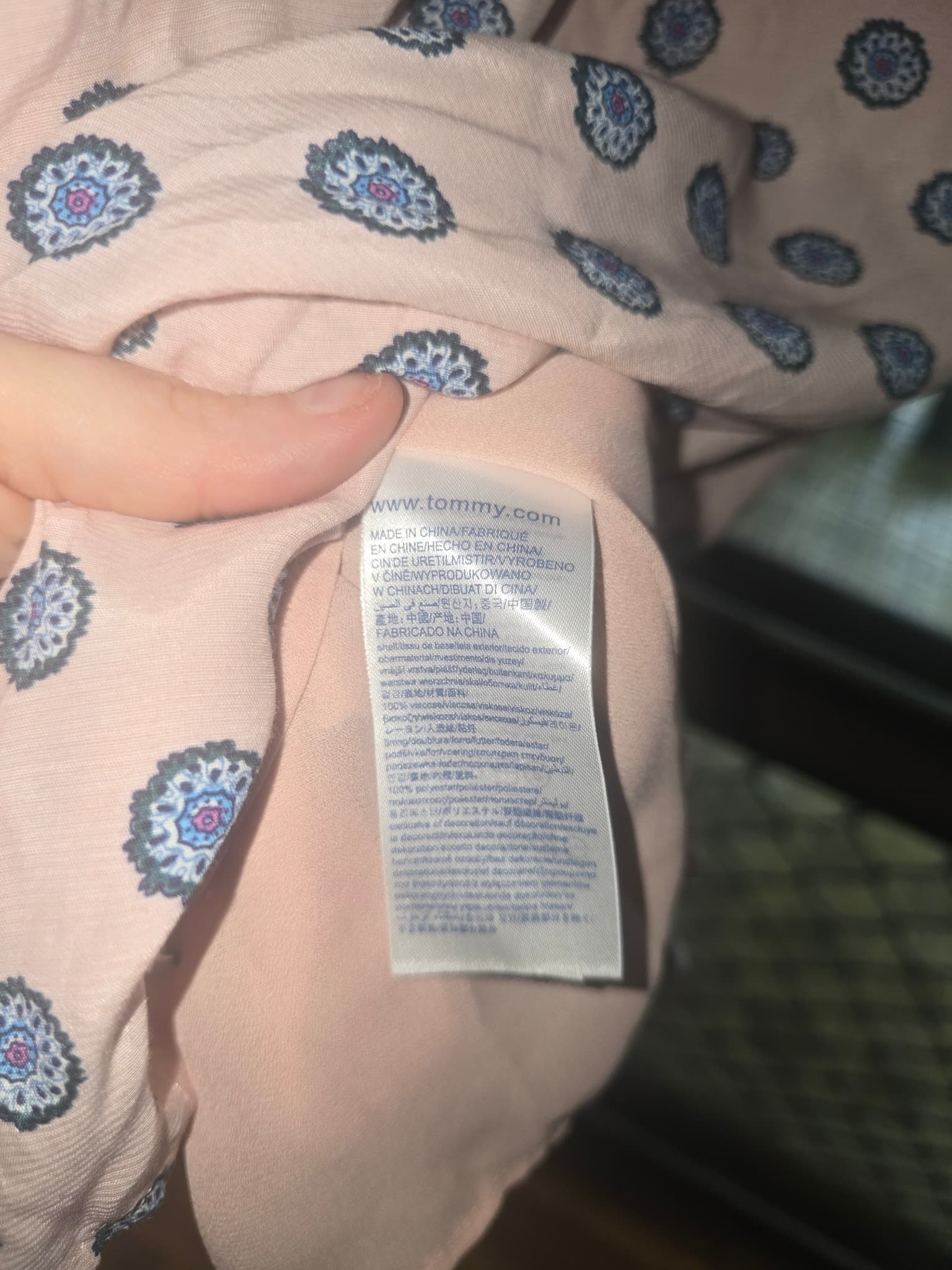 Tommy Hilfiger Arden Dress 3/4 Sleeve Rose Smoke Women's 8 — photo 5 of 7