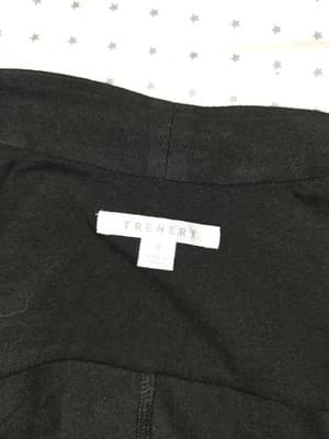 Trenery Open Front Drape Vest Black Women's S — photo 3 of 4
