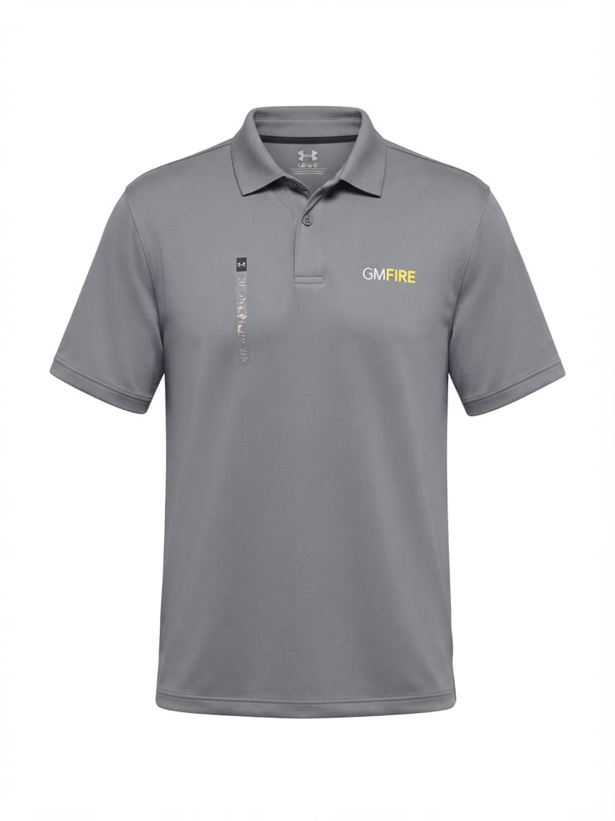 Under Armour Performance Polo Shirt GMFIRE Embroidery Grey Men's L — photo 1 of 7