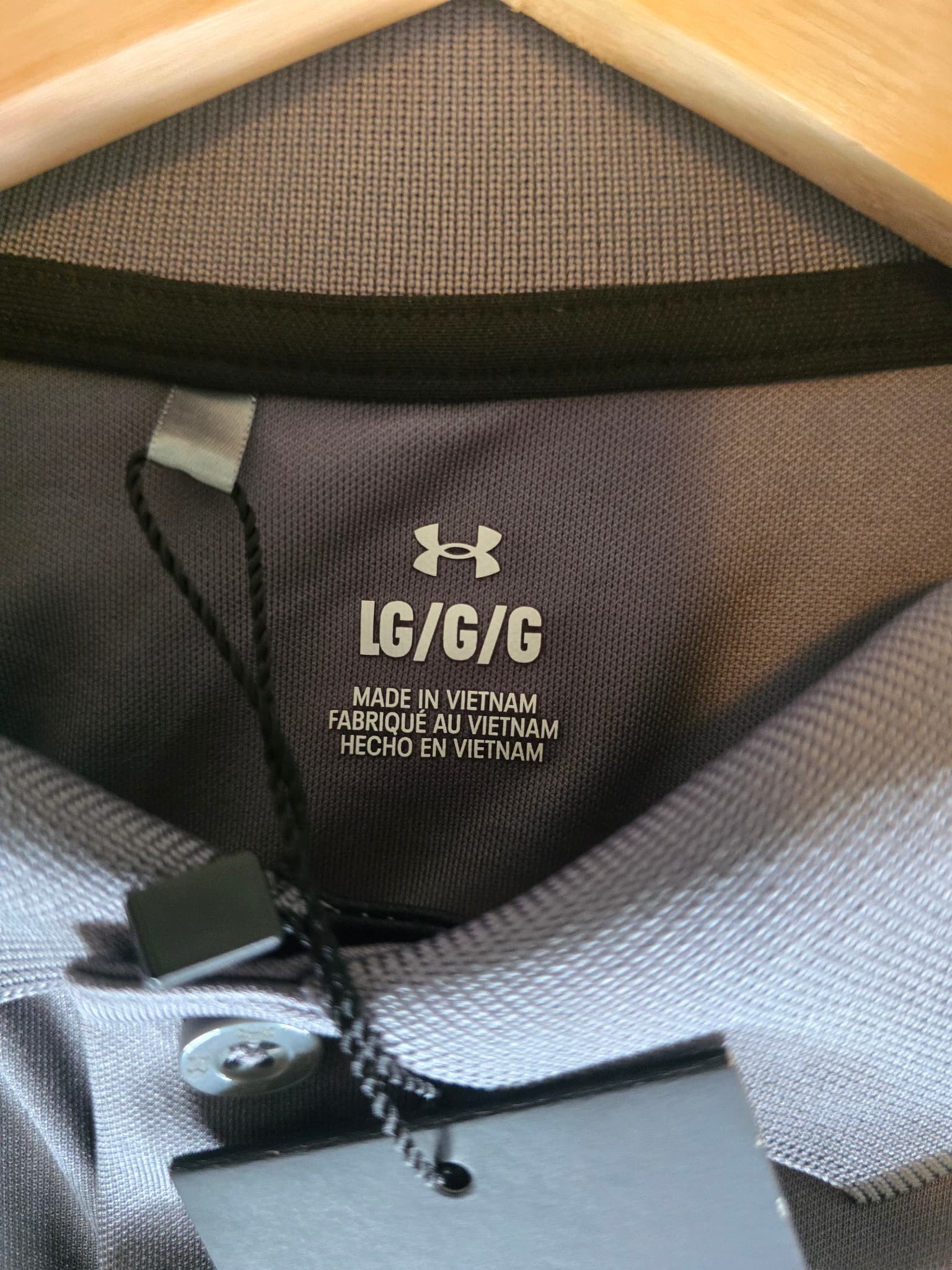 Under Armour Performance Polo Shirt GMFIRE Embroidery Grey Men's L — photo 5 of 7