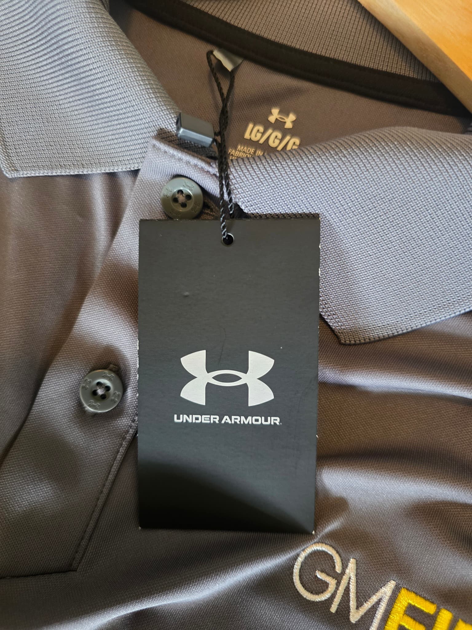 Under Armour Performance Polo Shirt GMFIRE Embroidery Grey Men's L — photo 6 of 7