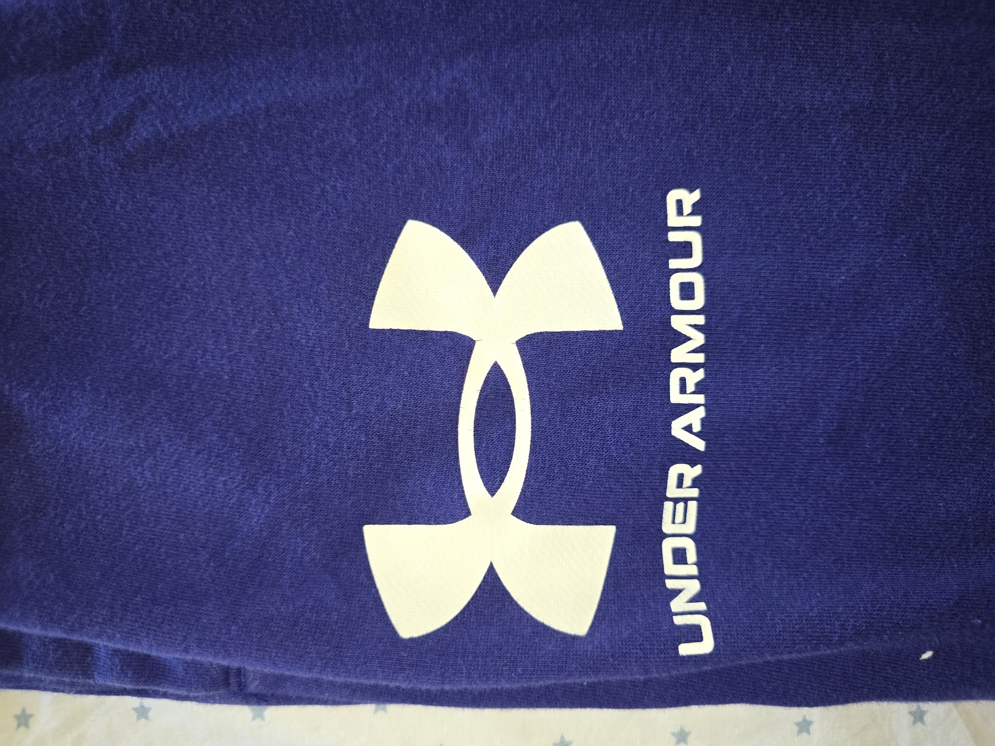 Under Armour Rival Fleece Joggers Logo Print Blue Men's M — photo 2 of 5