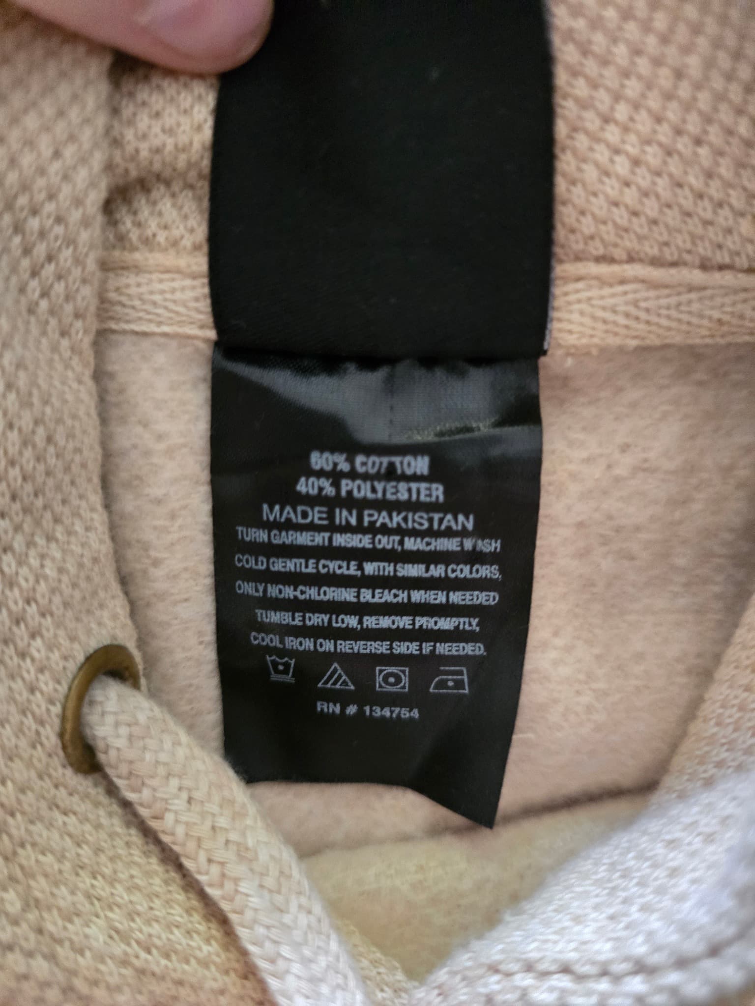 VALANI California Republic Waffle Knit Hoodie Graphic Beige Unisex L — photo 4 of 6
