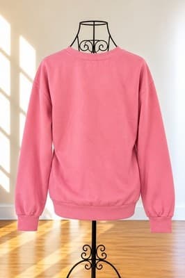 Valleygirl Graphic Sweatshirt Italy Where Life Is Beautiful Pink Women's S — photo 2 of 3