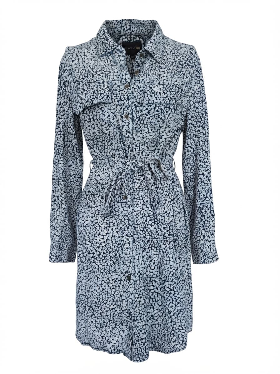 Velvet Heart Shirt Dress Speckled Print Blue Women's M — photo 1 of 6