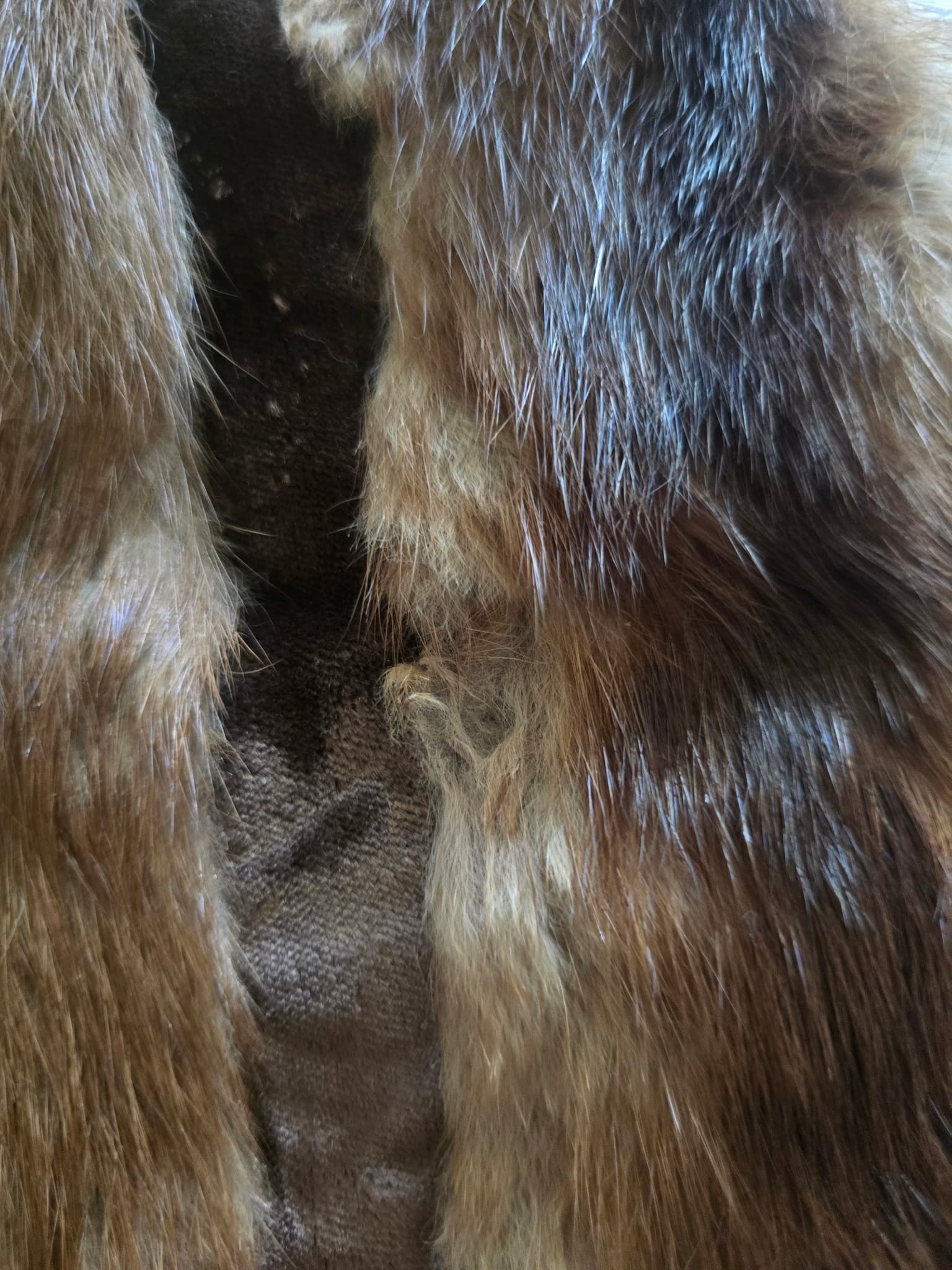 Vintage Mink Fur Muff Hand Warmer Brown One Size — photo 4 of 9