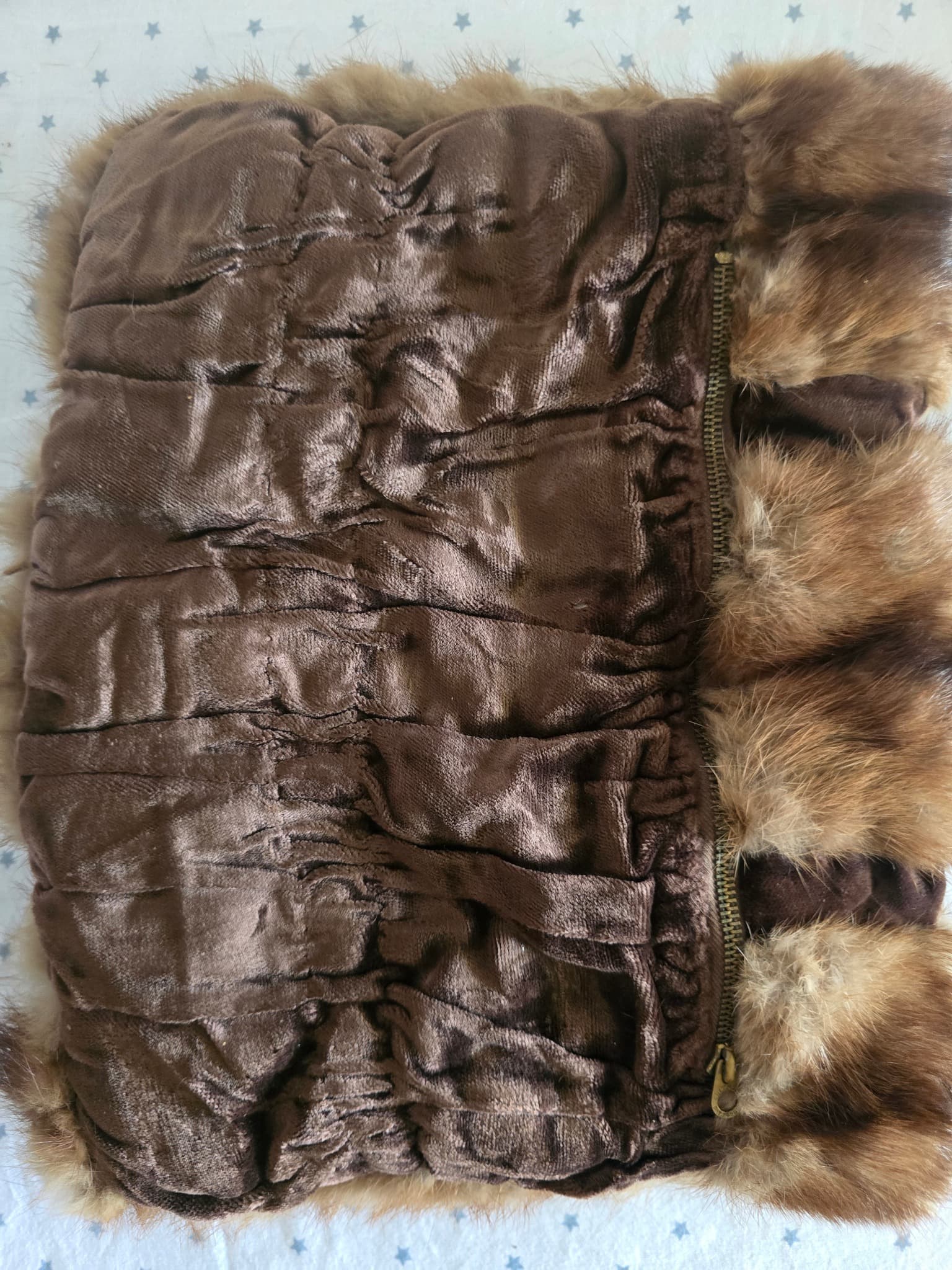 Vintage Mink Fur Muff Hand Warmer Brown One Size — photo 9 of 9