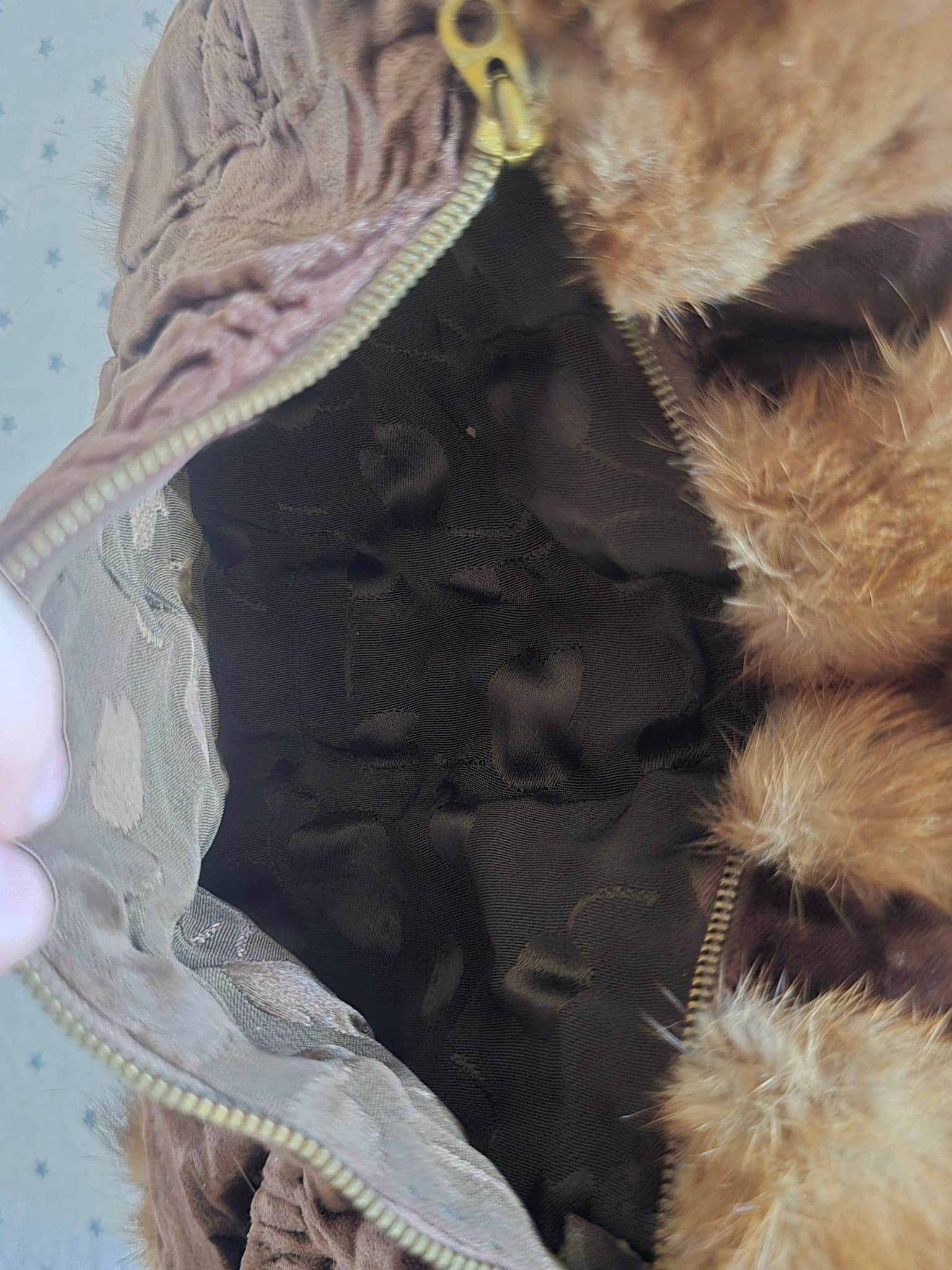 Vintage Mink Fur Muff Hand Warmer Brown One Size — photo 7 of 9