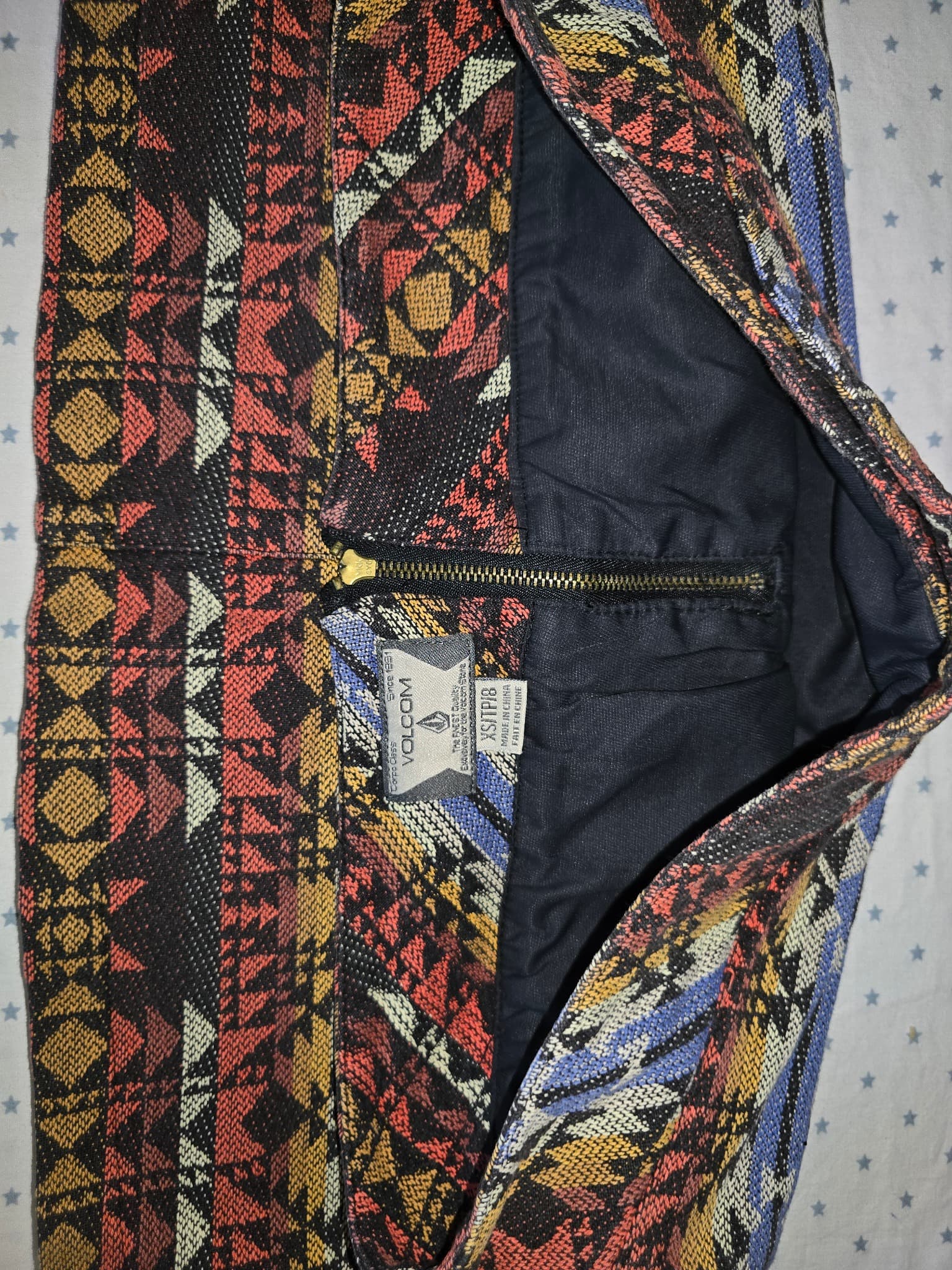 Volcom Mini Skirt Tribal Aztec Print Multicolour Women's XS — photo 3 of 6