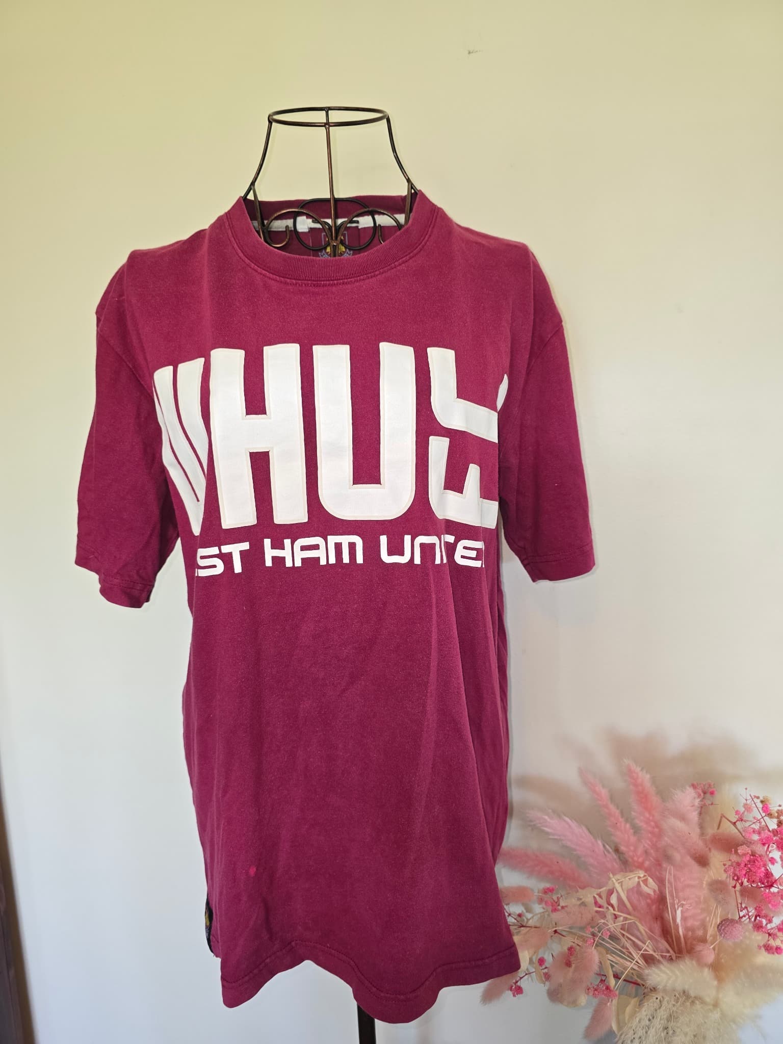 West Ham United Graphic T-Shirt WHUFC Logo Maroon Men's S — photo 2 of 6