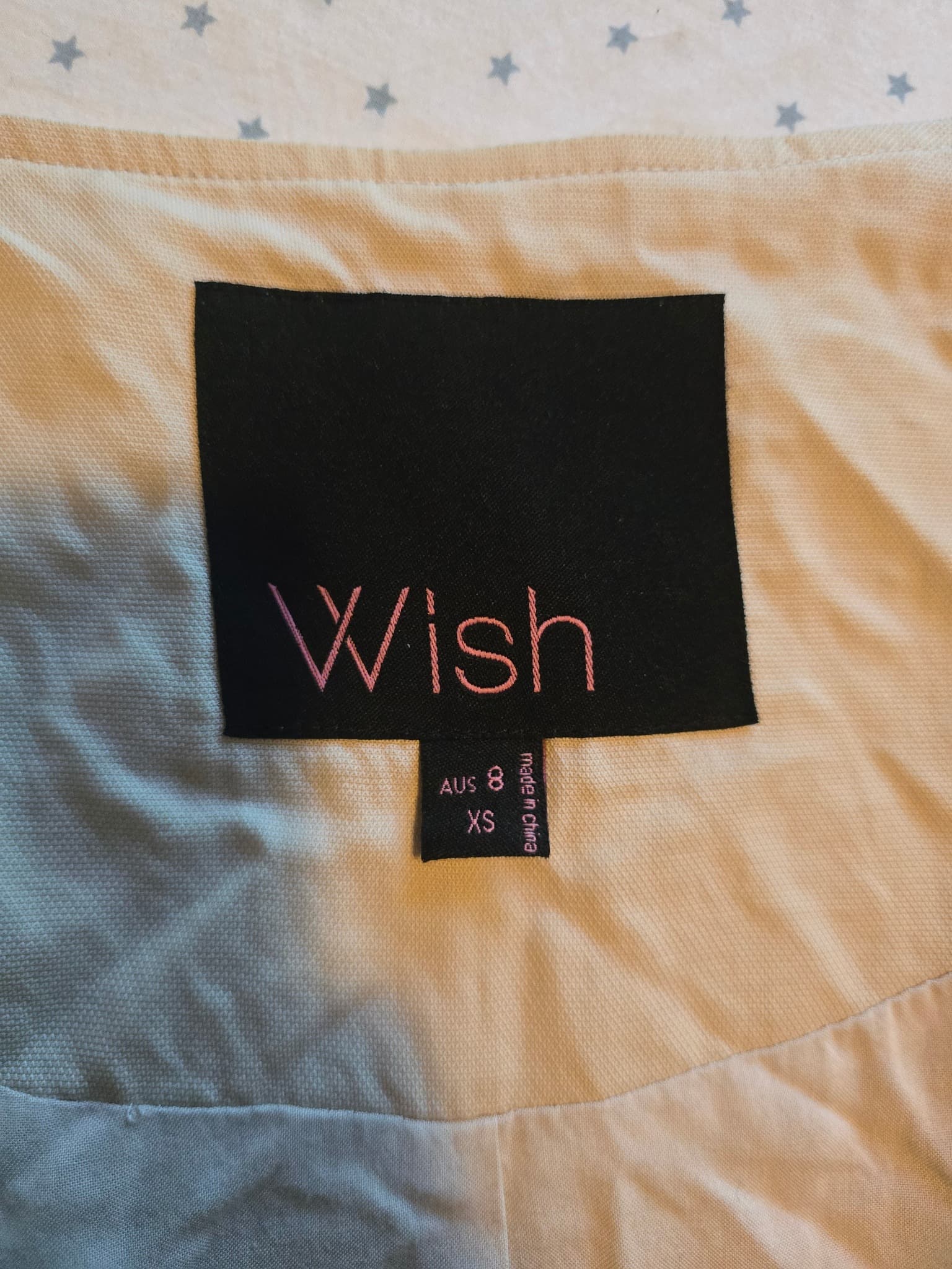 Wish The Label Utility Trench Jacket Drawstring Waist Cream Women's 8 — photo 5 of 7
