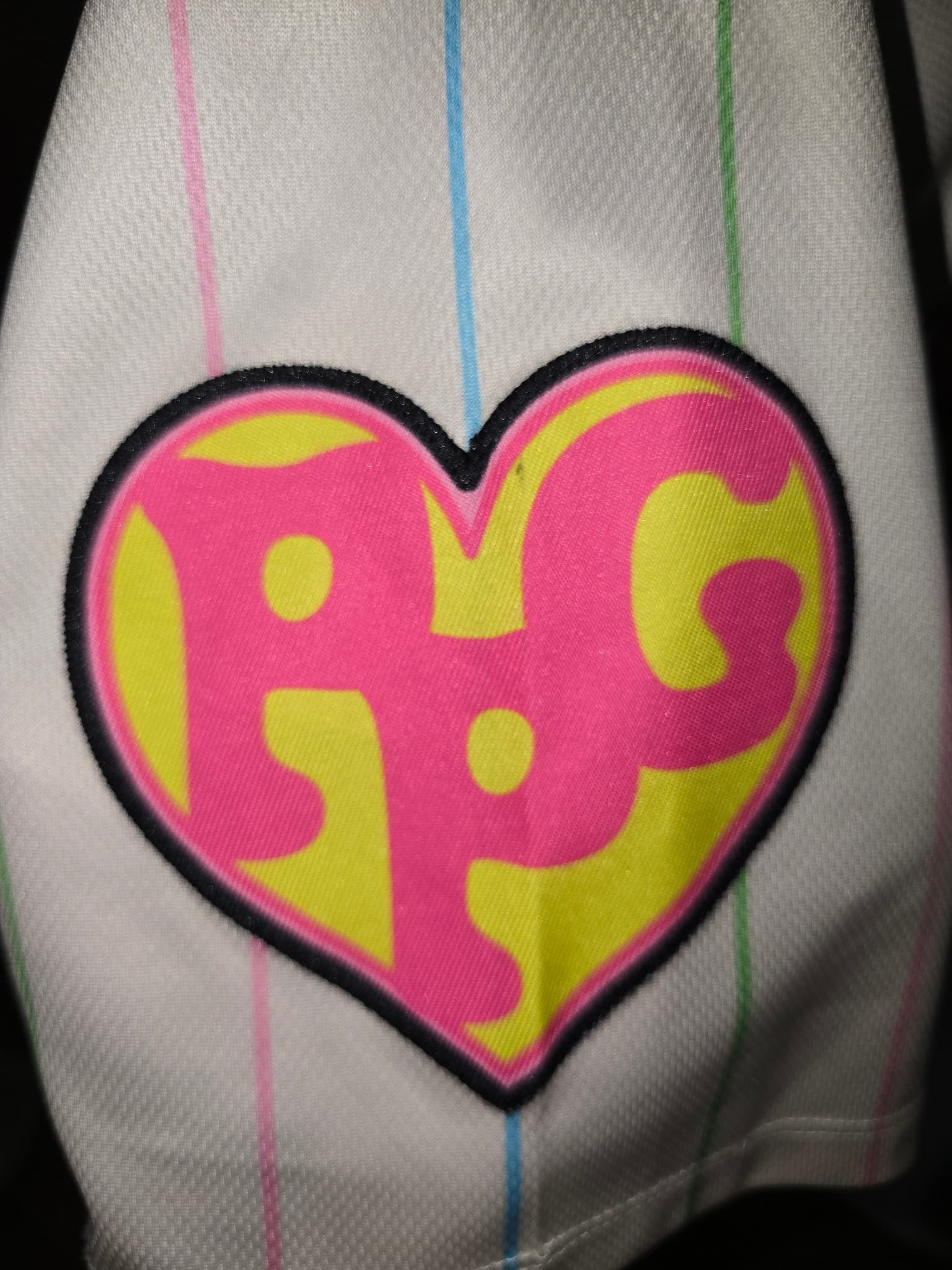 Zing The Powerpuff Girls Baseball Jersey Pinstripe Pink White Unisex XL — photo 3 of 6