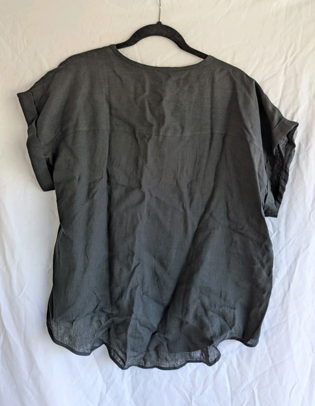 Camixa Martina Linen Tee Bundle Black And White Striped Trim Size XL New — photo 8 of 13