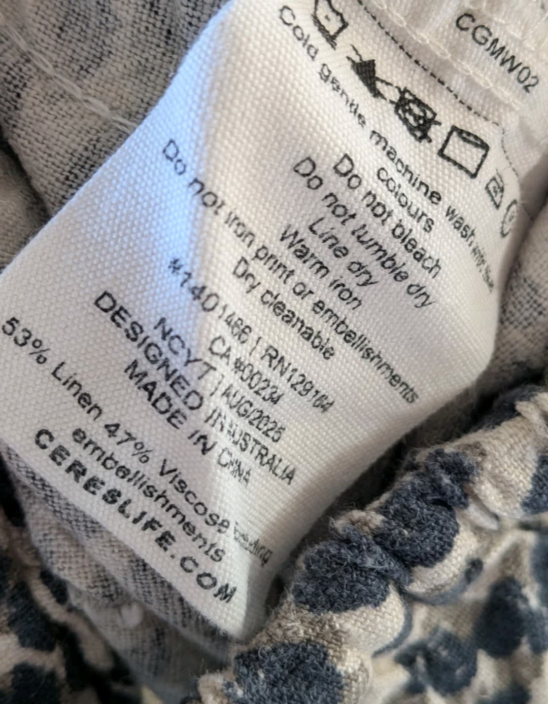 Ceres Life Leopard Print Wide Leg Pants XL Linen Blend Side Stripe Casual — photo 10 of 10