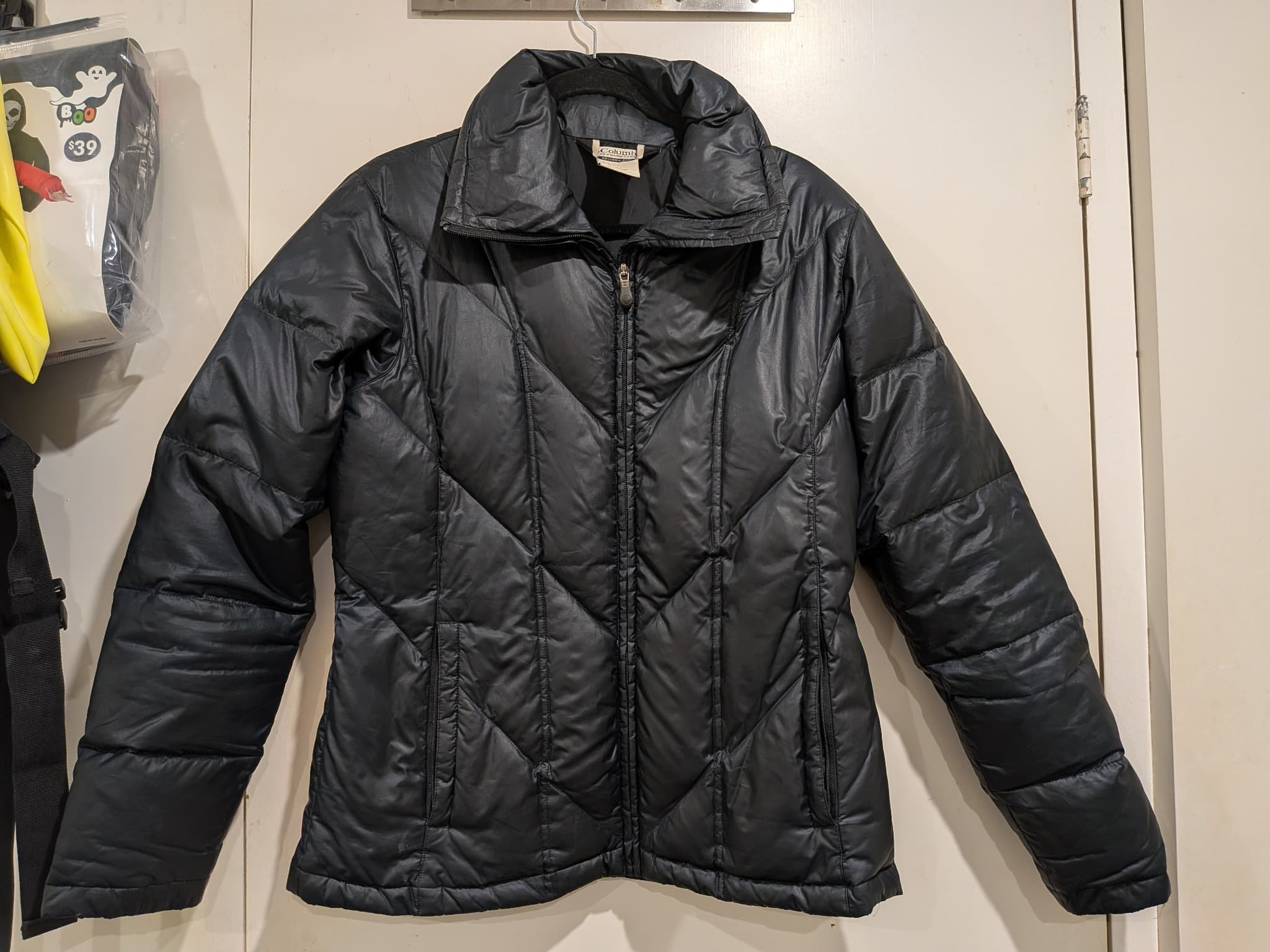 Columbia Puffer Jacket Size M Black Down Filled Quilted Coat — photo 2 of 13