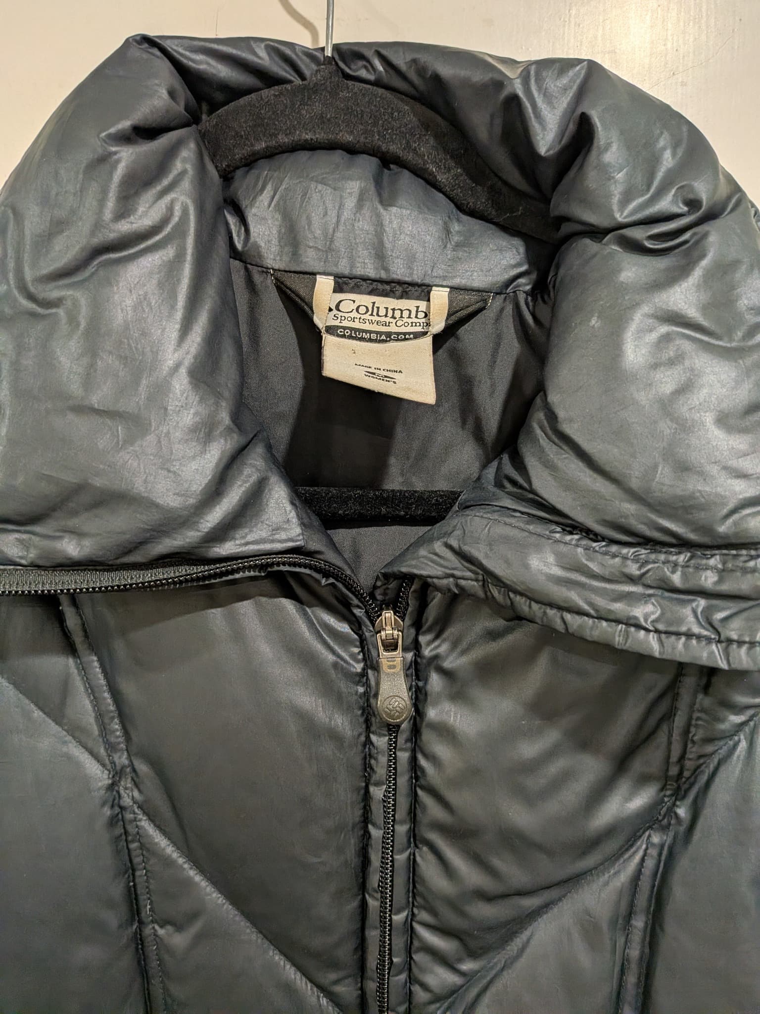 Columbia Puffer Jacket Size M Black Down Filled Quilted Coat — photo 4 of 13