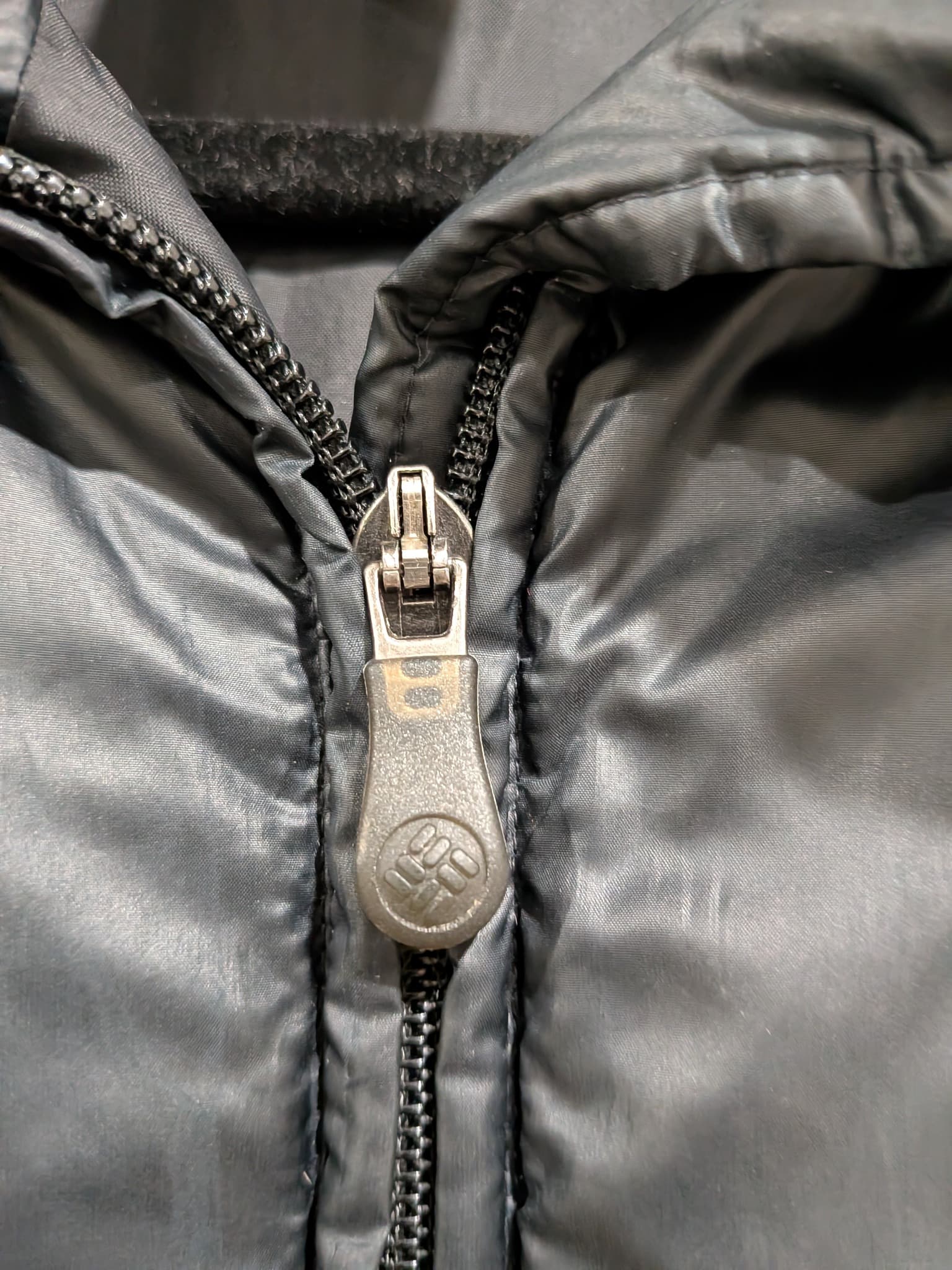 Columbia Puffer Jacket Size M Black Down Filled Quilted Coat — photo 5 of 13