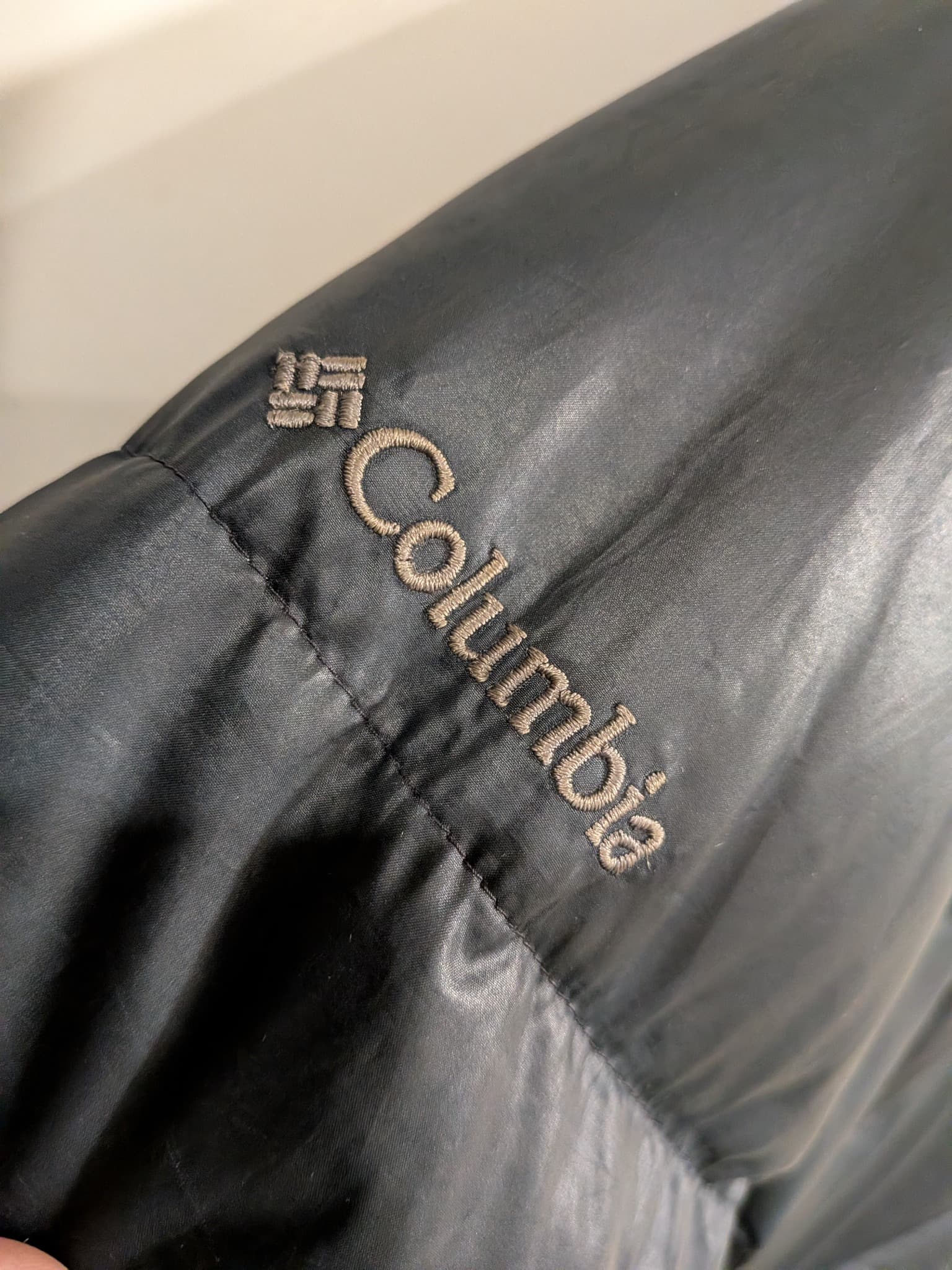 Columbia Puffer Jacket Size M Black Down Filled Quilted Coat — photo 12 of 13