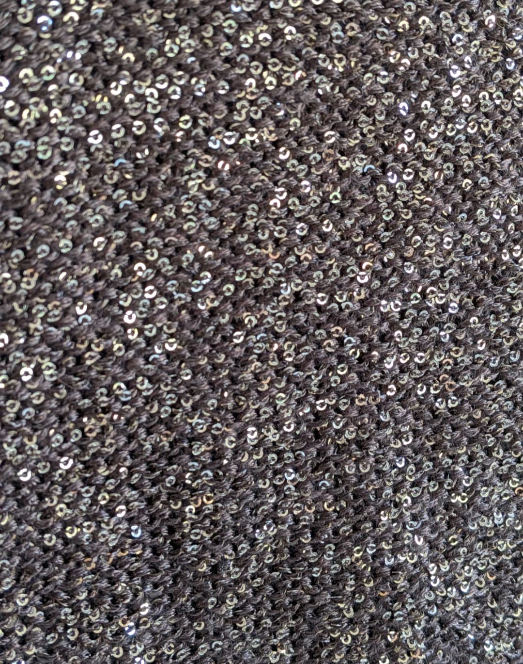 Decjuba Sequin Knit Tank Top XL Brown Gold Sleeveless Party Evening Sparkle — photo 3 of 10
