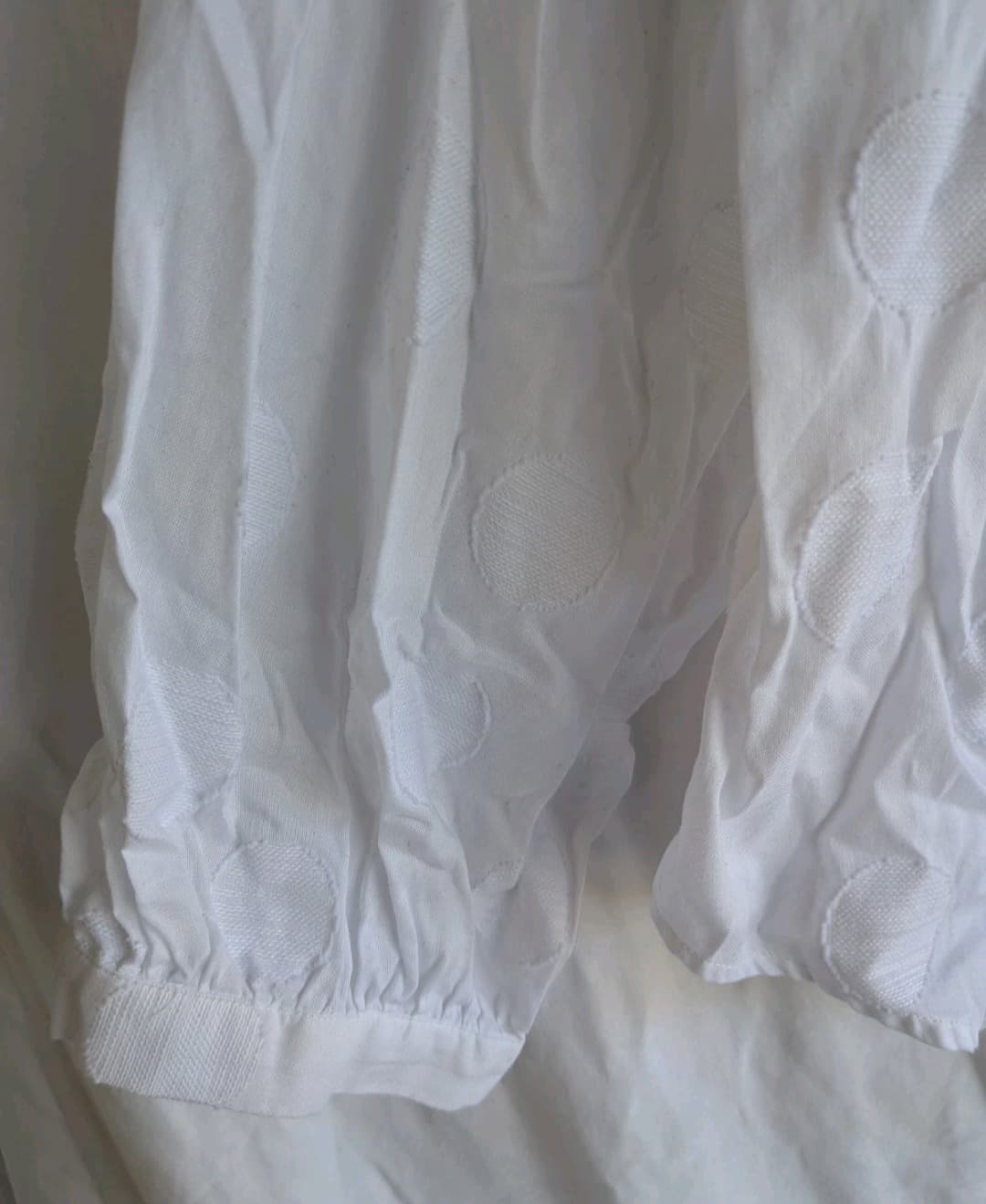 Gorman Shirt Size 18 White Organic Cotton Embroidered Spot Button Blouse — photo 3 of 10
