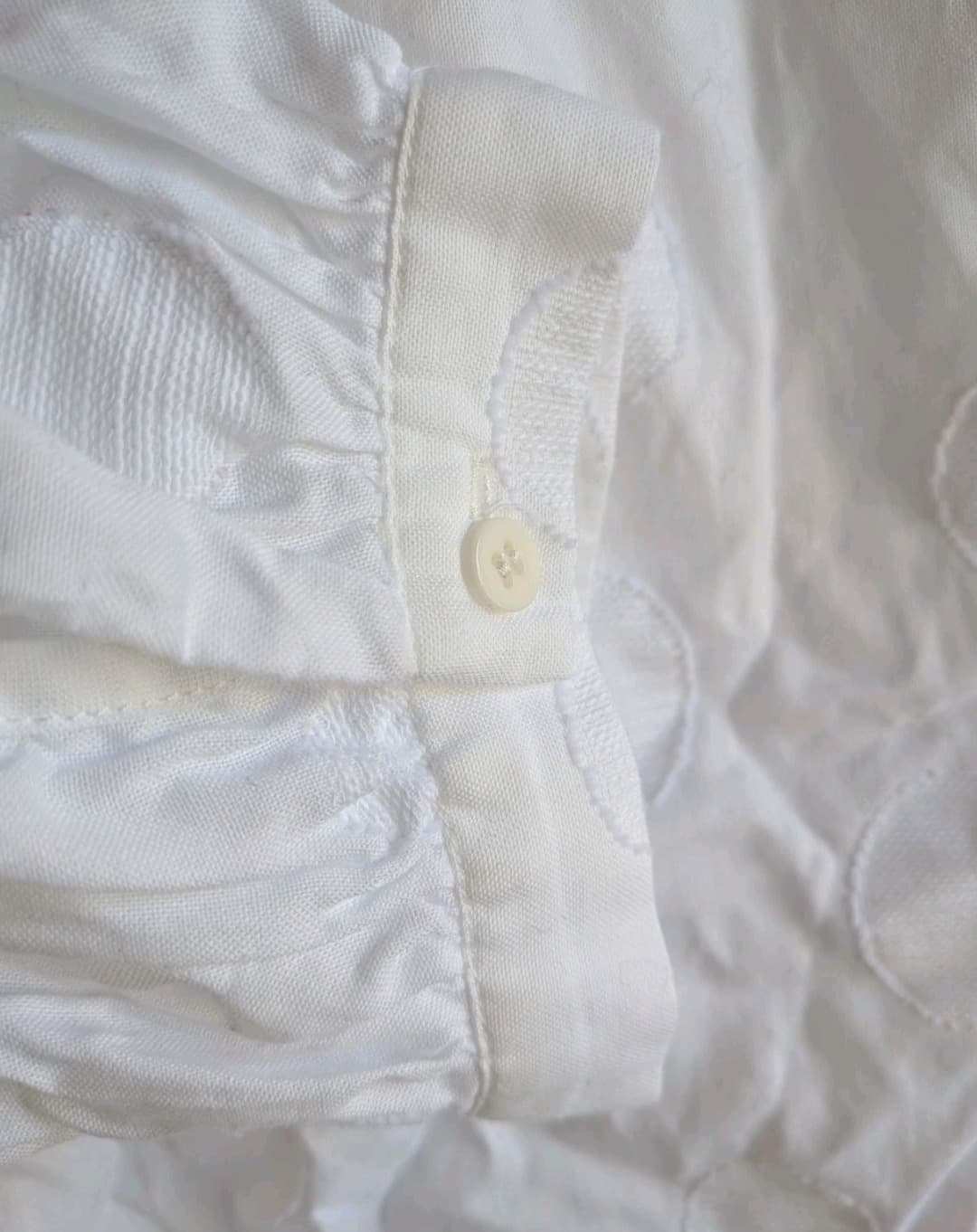 Gorman Shirt Size 18 White Organic Cotton Embroidered Spot Button Blouse — photo 4 of 10