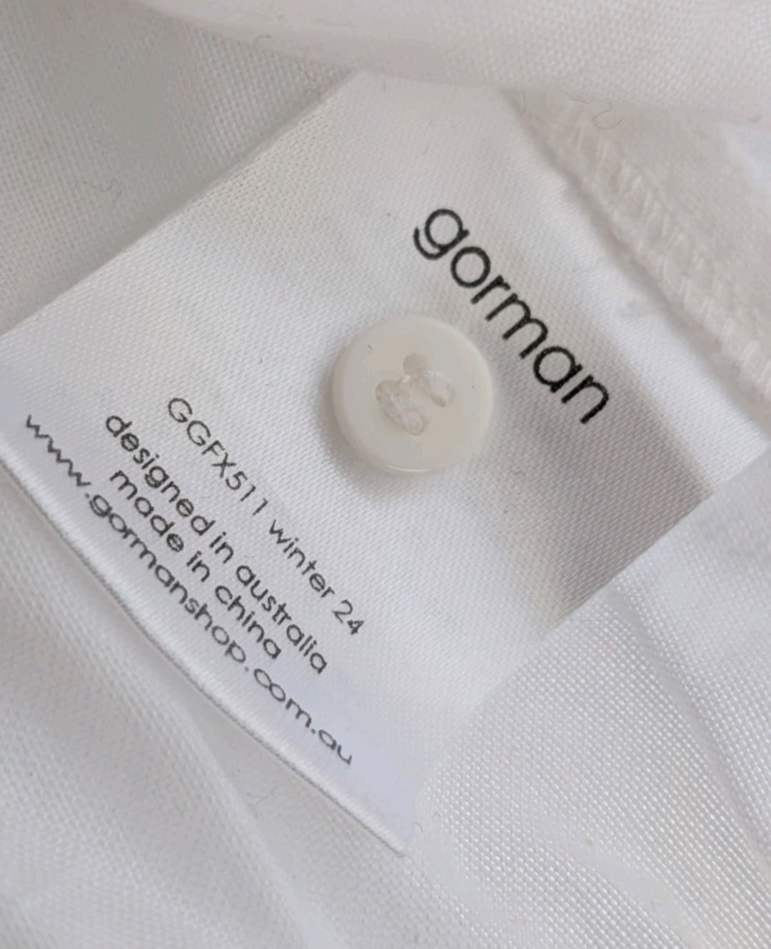 Gorman Shirt Size 18 White Organic Cotton Embroidered Spot Button Blouse — photo 8 of 10