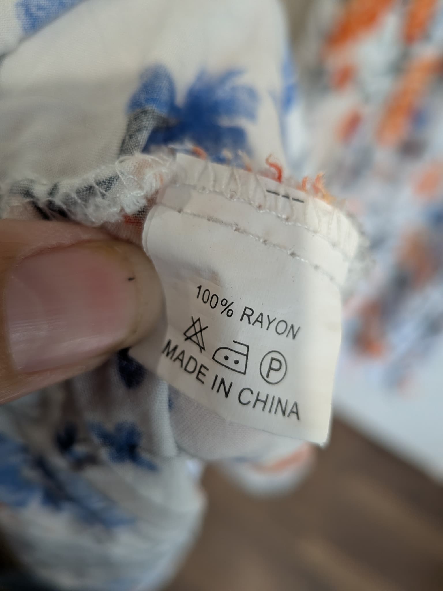 Jaase Floral Maxi Dress Size S White Orange Blue Lace Back Boho — photo 14 of 14