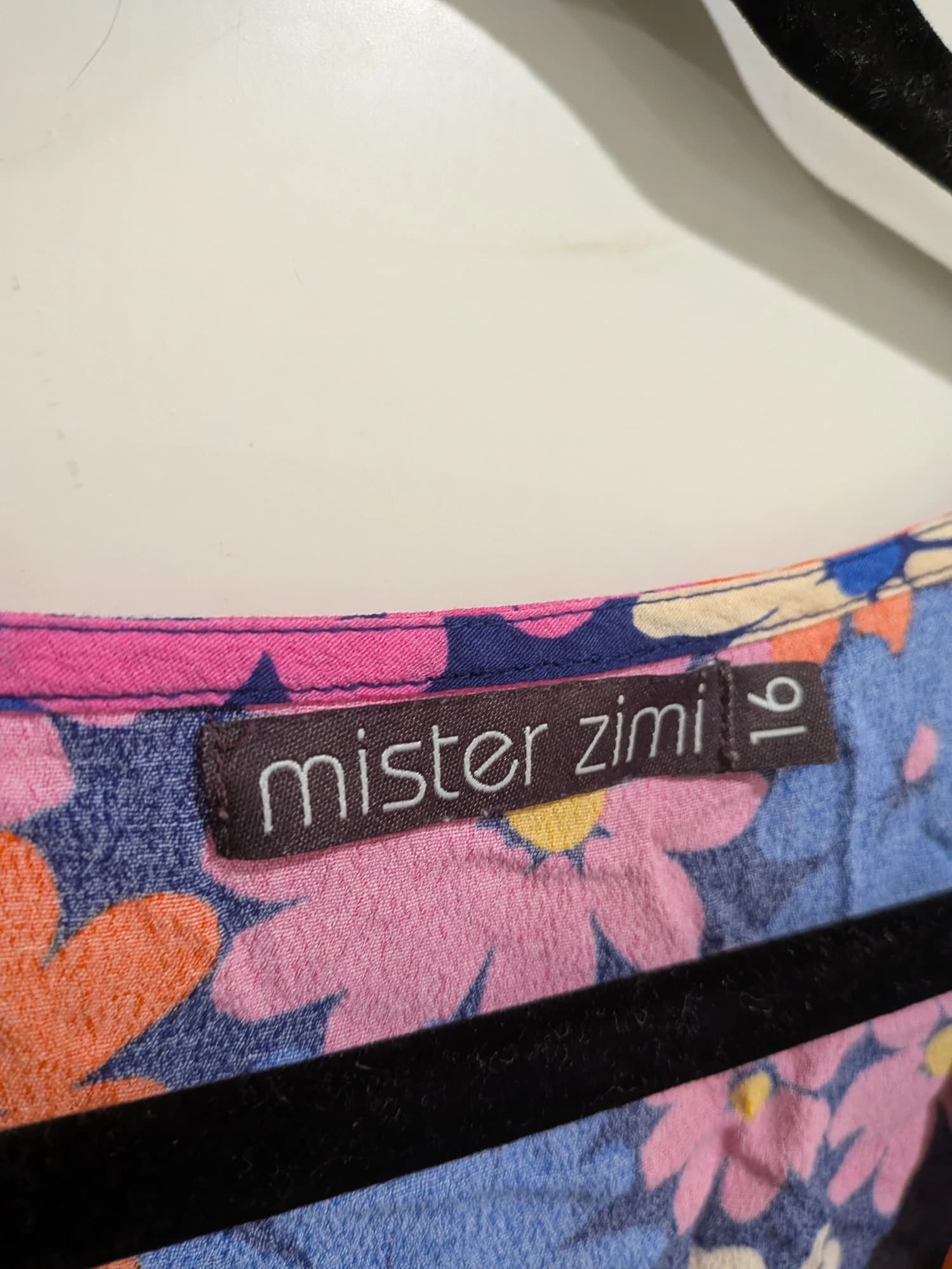 Mister Zimi Floral Tiered Mini Dress Size 16 Multi-Coloured — photo 6 of 9