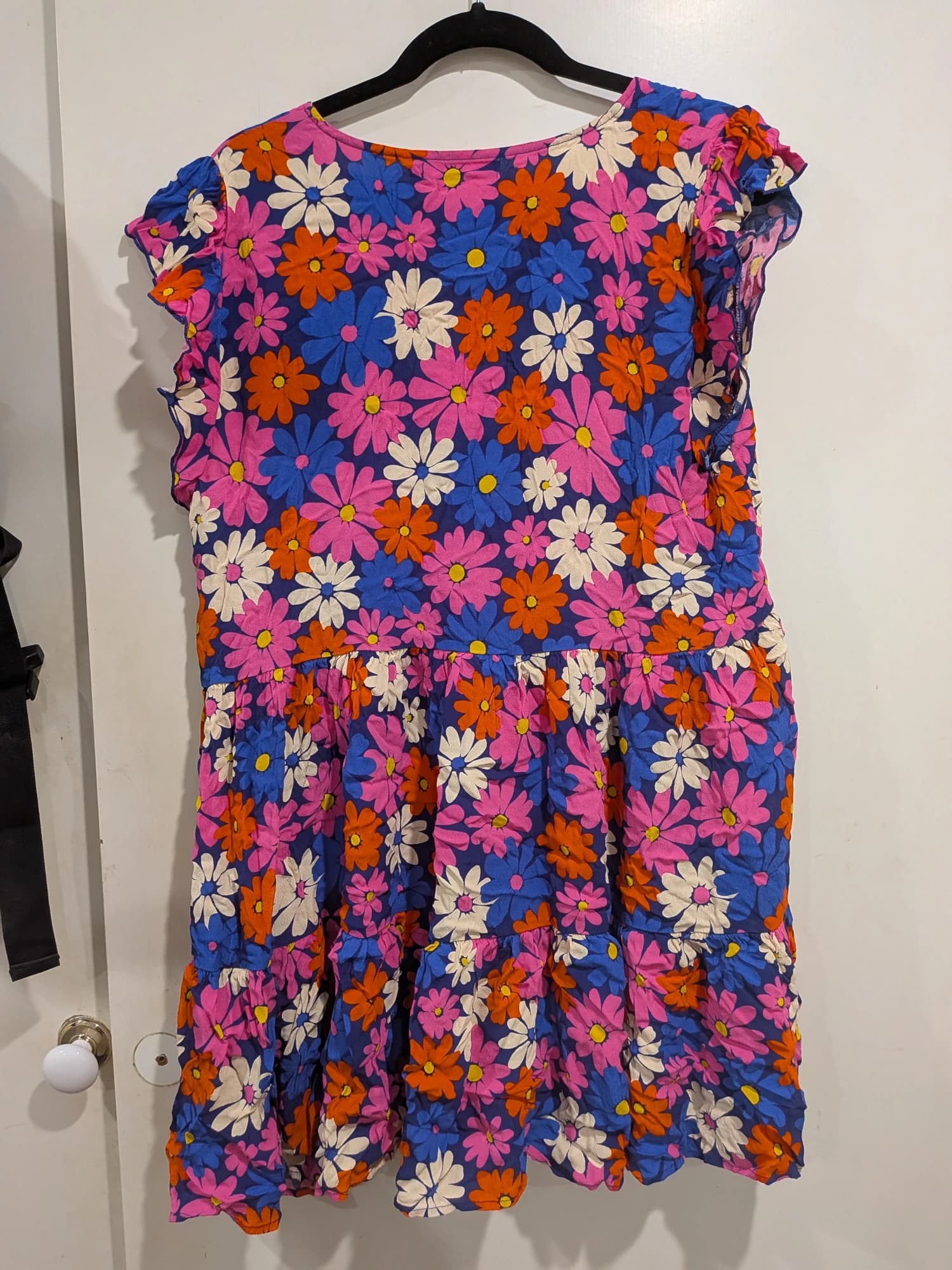 Mister Zimi Floral Tiered Mini Dress Size 16 Multi-Coloured — photo 9 of 9