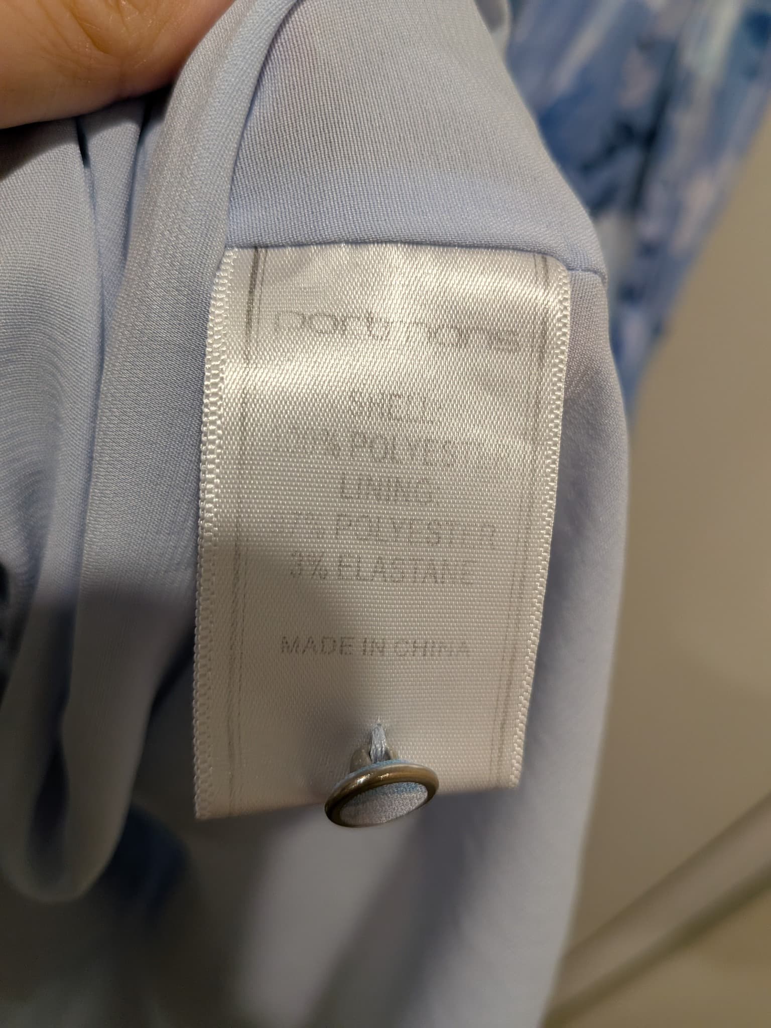 Portmans Blue Floral Pleated Midi Dress Size 8 — photo 13 of 13