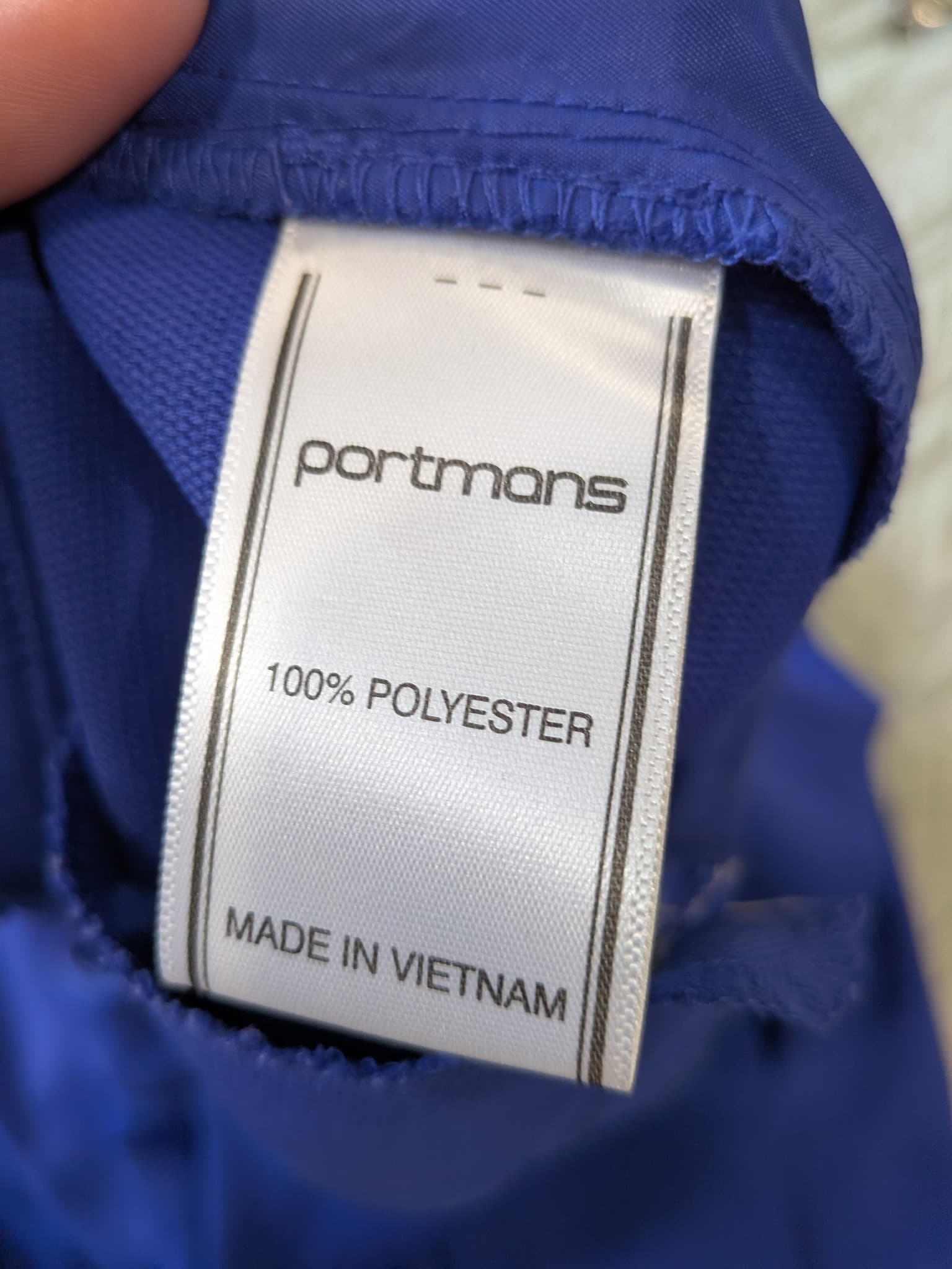Portmans Wide Leg Trousers Size 16 Royal Blue Polyester Solid — photo 9 of 10
