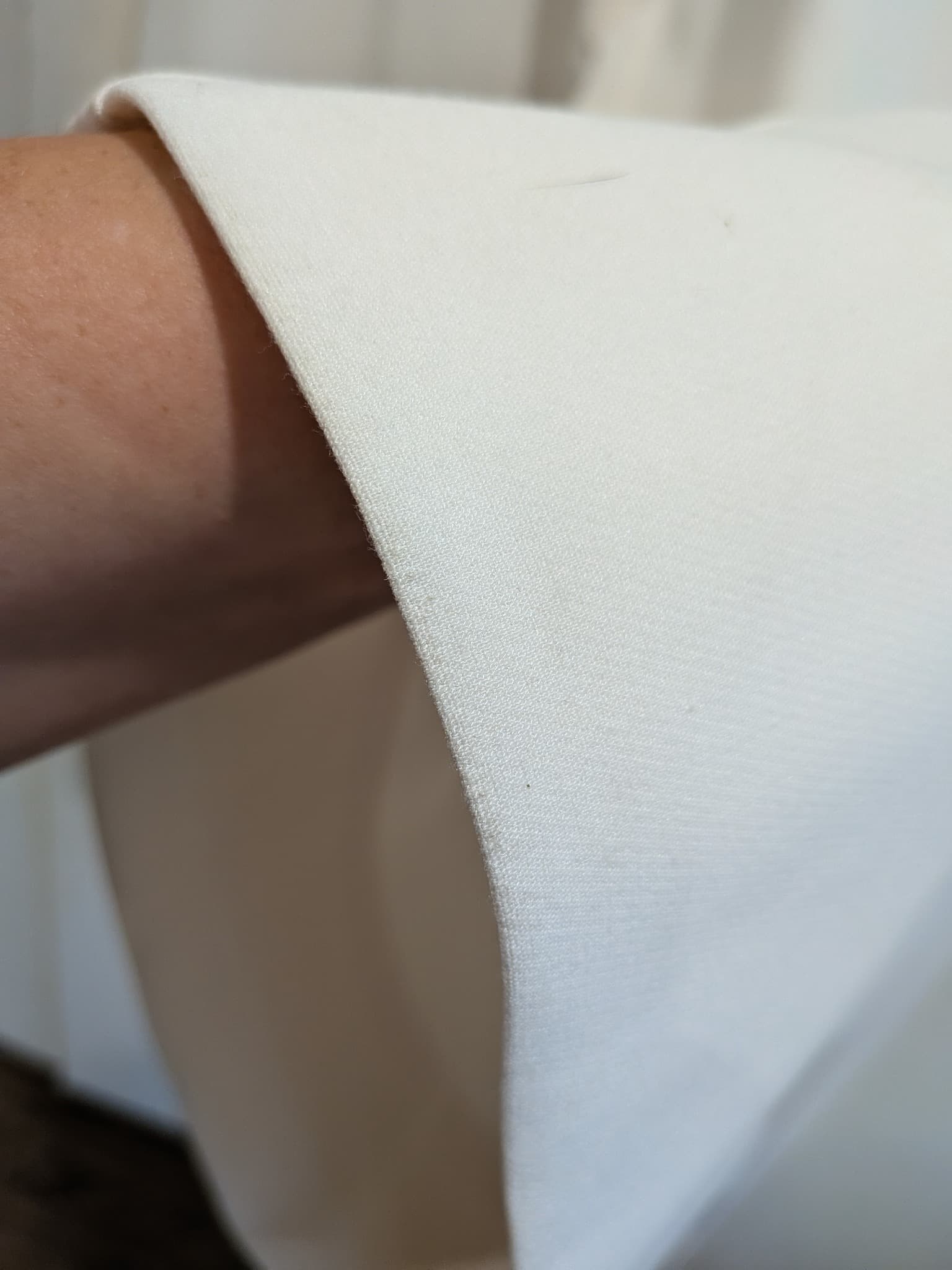 Portmans Wide Leg Trousers Size 16 White Cuffed Hem Tailored Pants corporate — photo 5 of 11