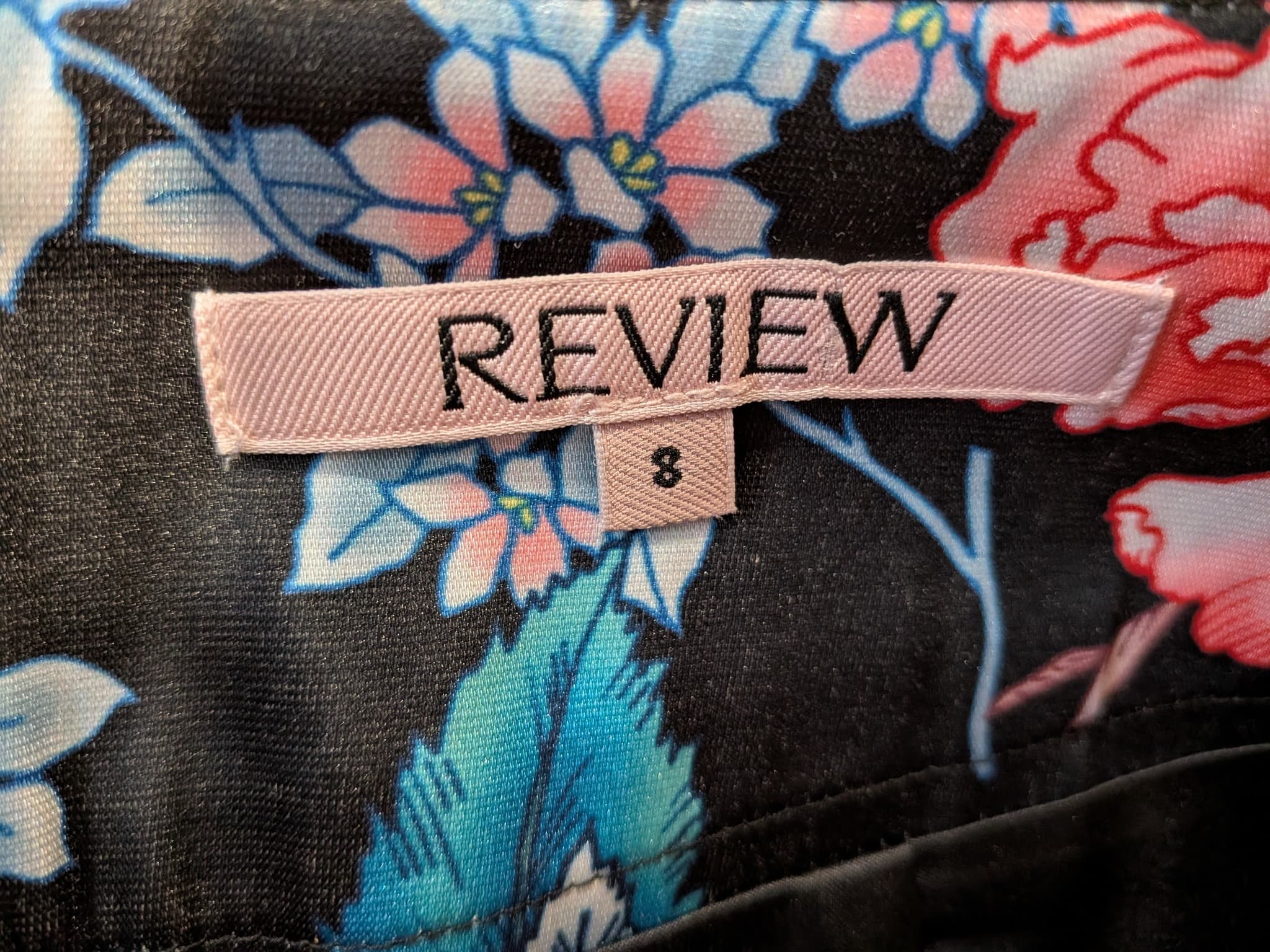 Review Pencil Skirt Size 8 Black Floral Polyester Blend — photo 7 of 8
