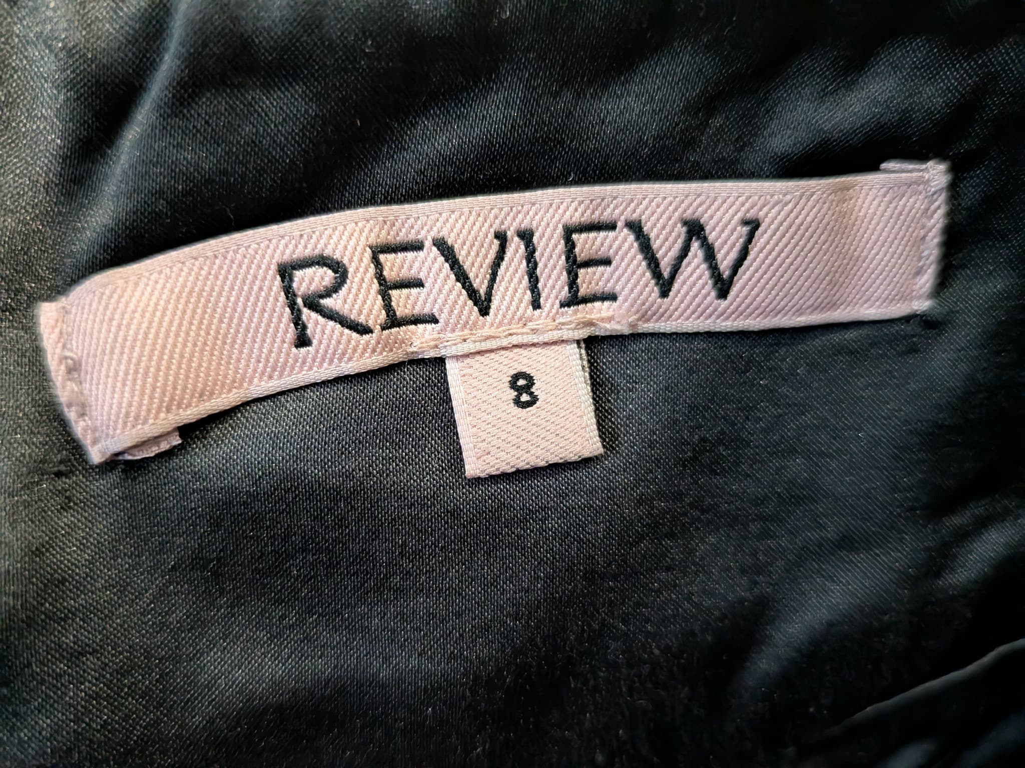 Review Tweed Pencil Skirt Size 8 Black White Ruffle Trim — photo 7 of 8