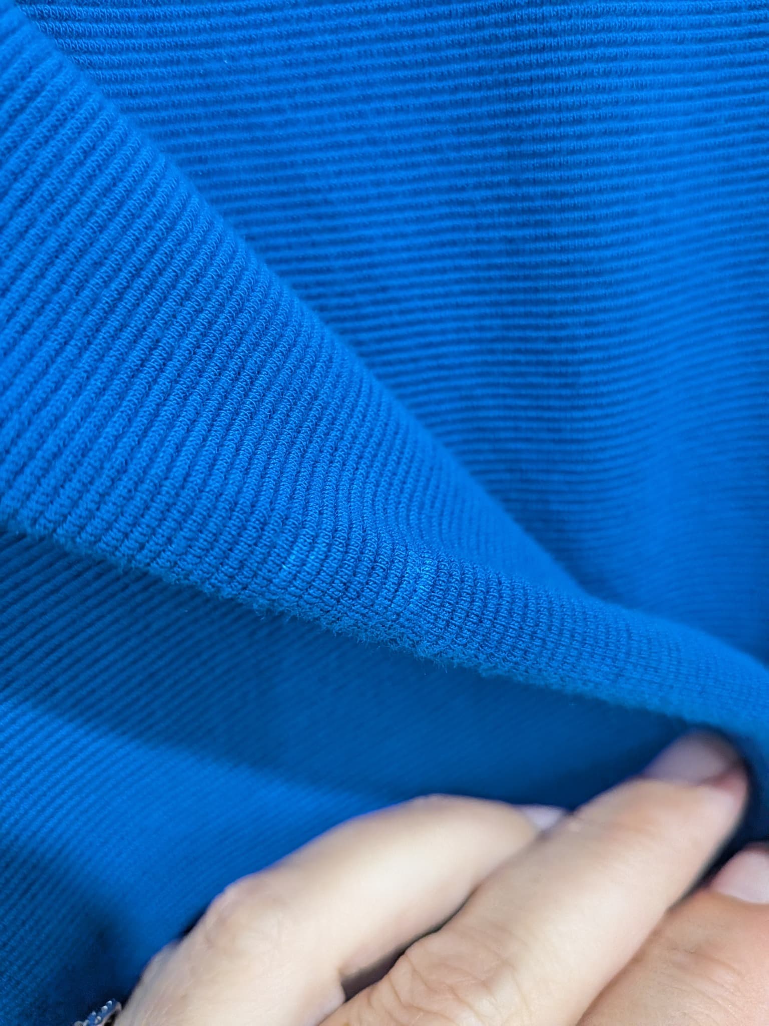 Review Women's Royal Blue V-Neck Top Size 16 Bow Detail Viscose Blend — photo 6 of 7