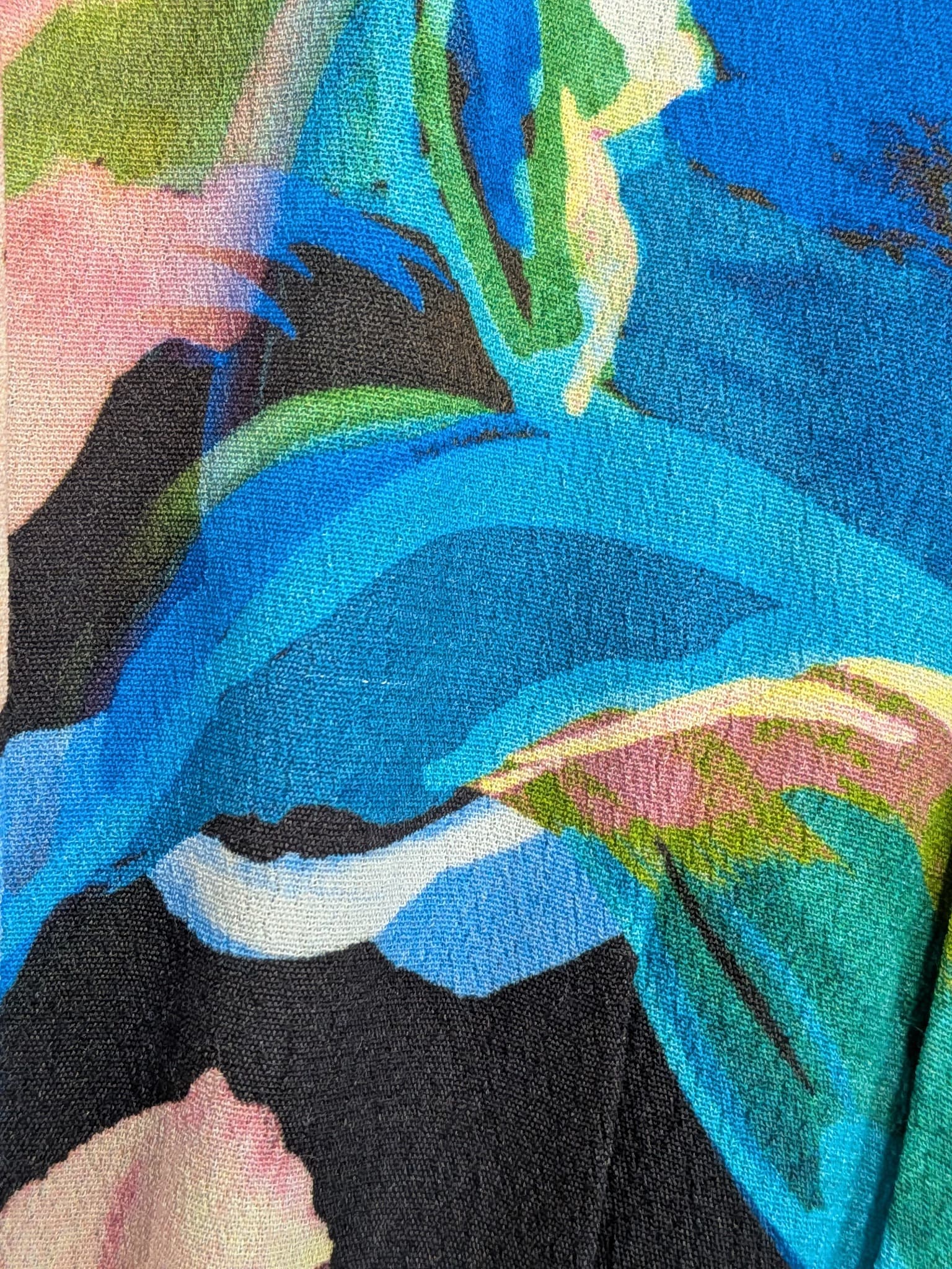 SHEIKE Floral Twist Front Midi Dress 10 Blue Long Sleeve Button Up — photo 12 of 13