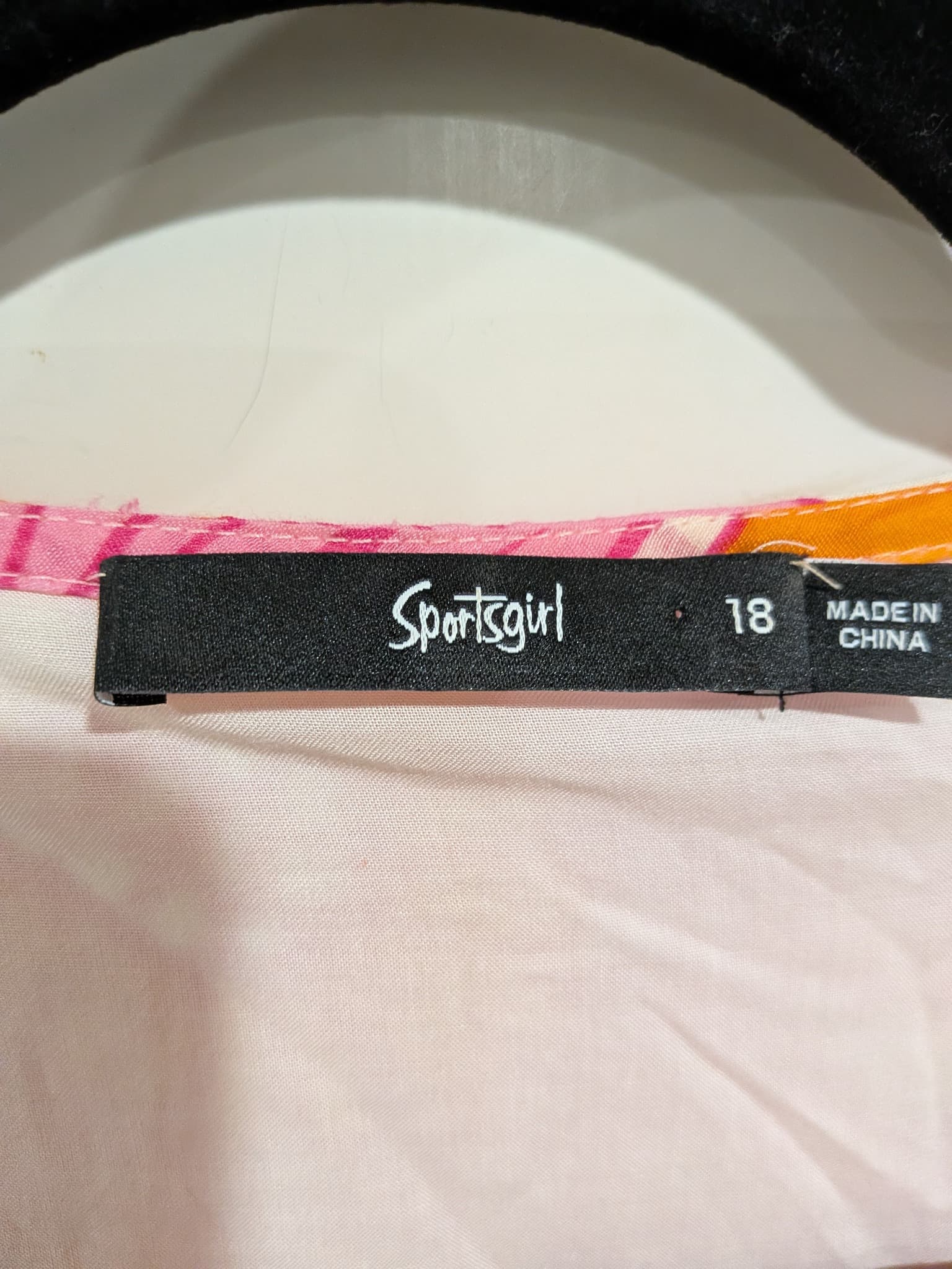 Sportsgirl Floral Puff Sleeve Wrap Midi Dress Size 18 Pink Orange — photo 6 of 10