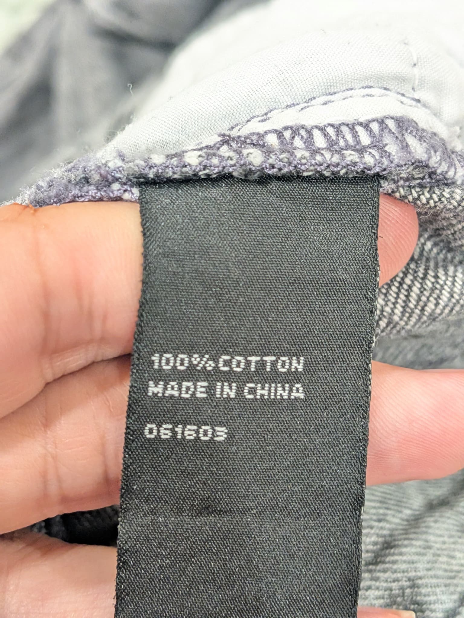 Sportsgirl Womens Wide Leg Jeans Size 16 Grey Acid Wash Distressed Denim — photo 12 of 12