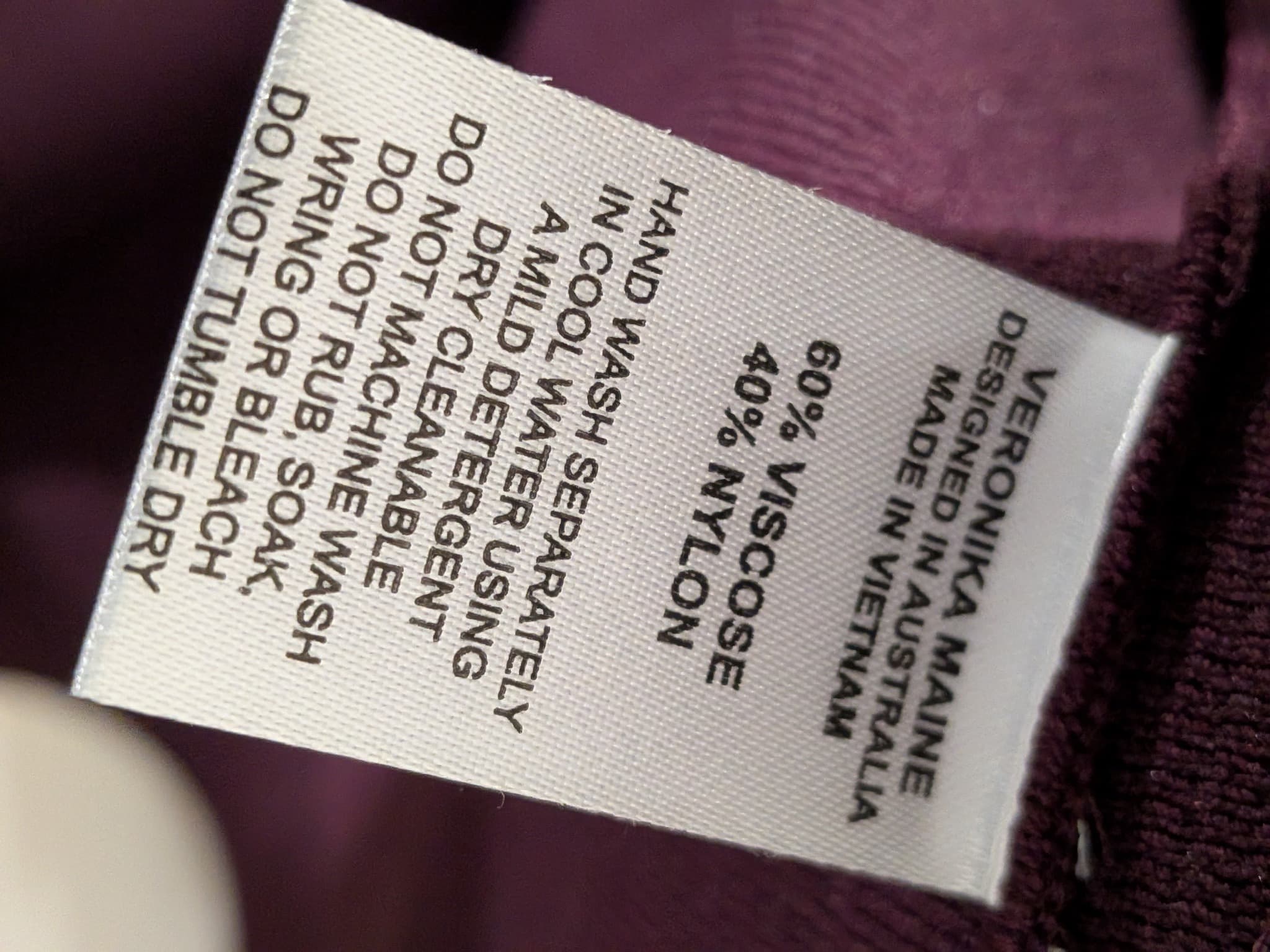 Veronika Maine Knit Flared Midi Skirt Burgundy Size S — photo 6 of 10