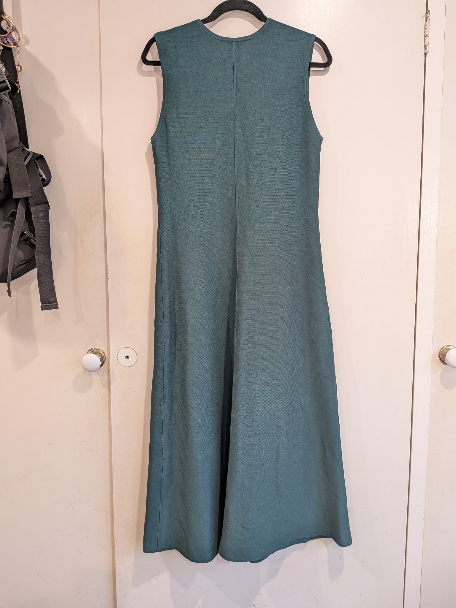 Veronika Maine Womens Sleeveless Knit Midi Dress Teal Size L — photo 11 of 11