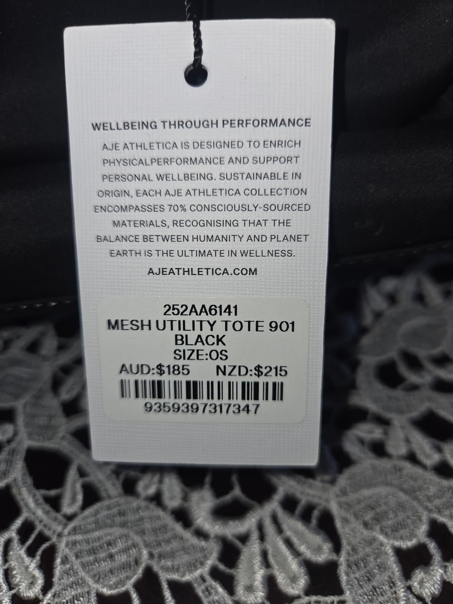 AJE.ATHLETICA Mesh Utility Tote - Black New With Tags — photo 2 of 3