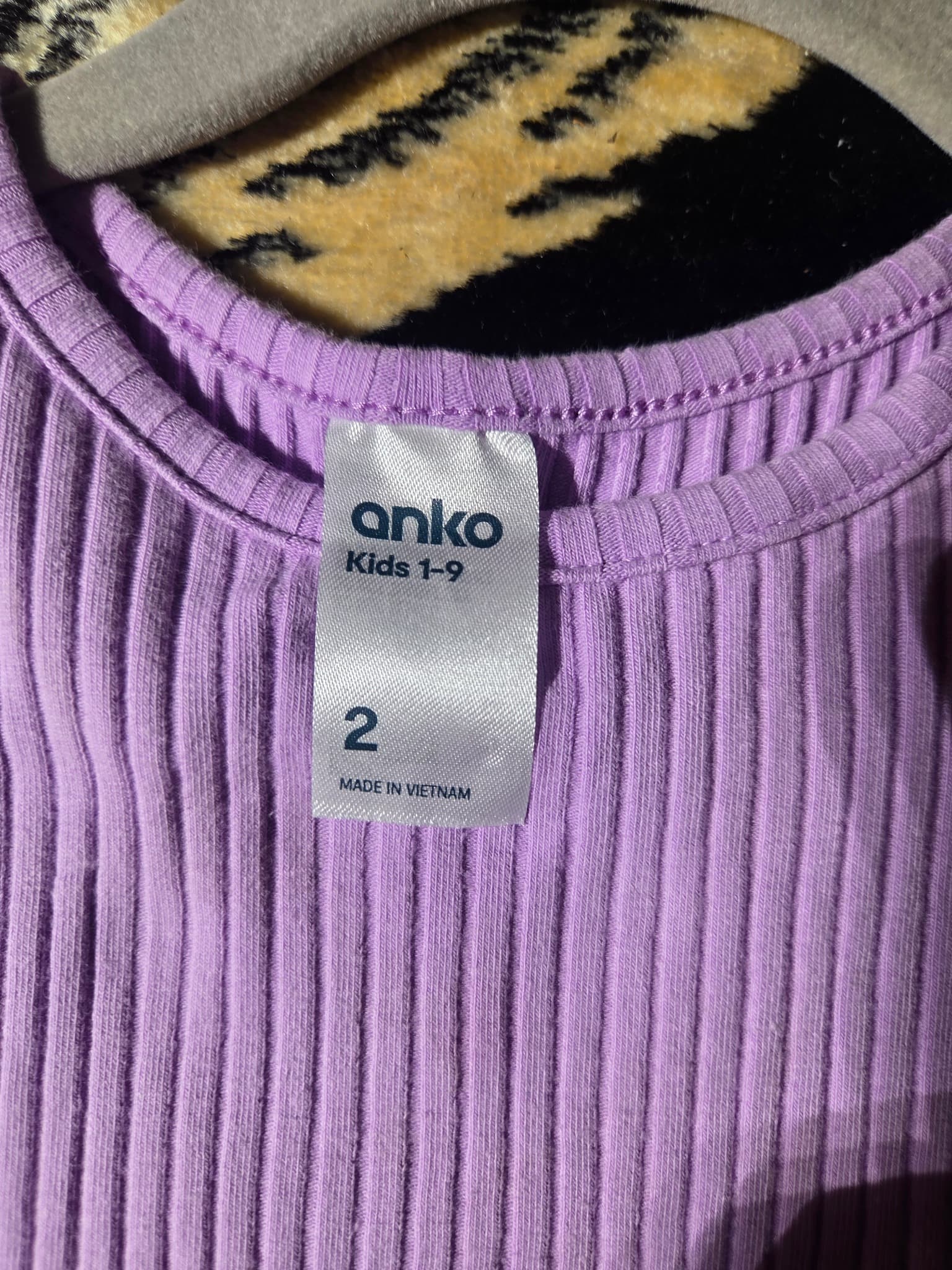 Anko Girls Purple Ribbed Bodice Tulle Dress - Size 2 — photo 2 of 2
