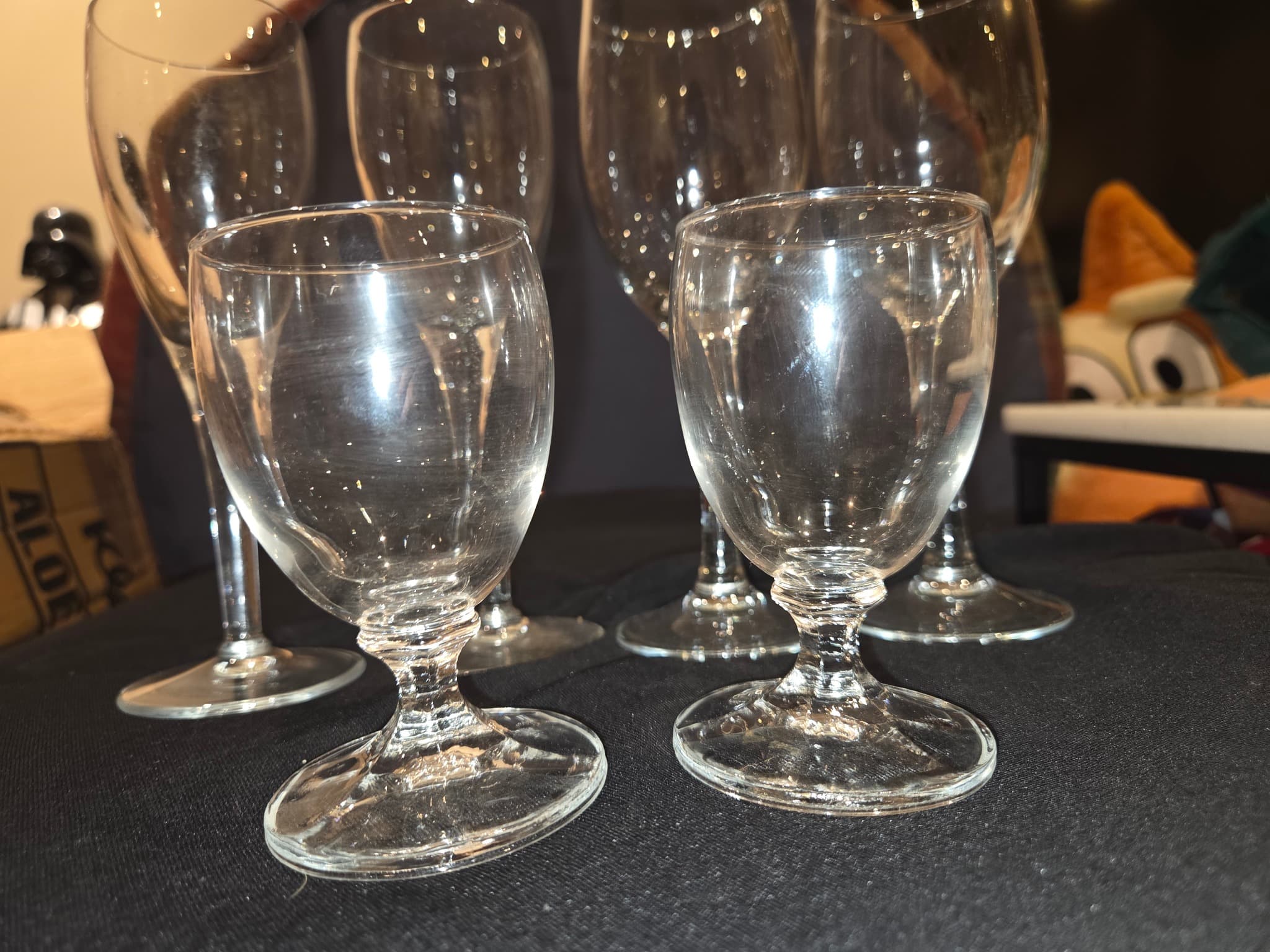 Assorted Clear Glass Stemware Set - 6 Piece Collection — photo 2 of 3