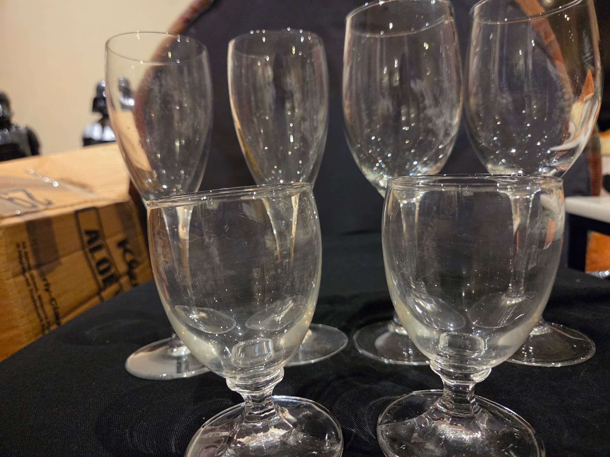 Assorted Clear Glass Stemware Set - 6 Piece Collection — photo 3 of 3
