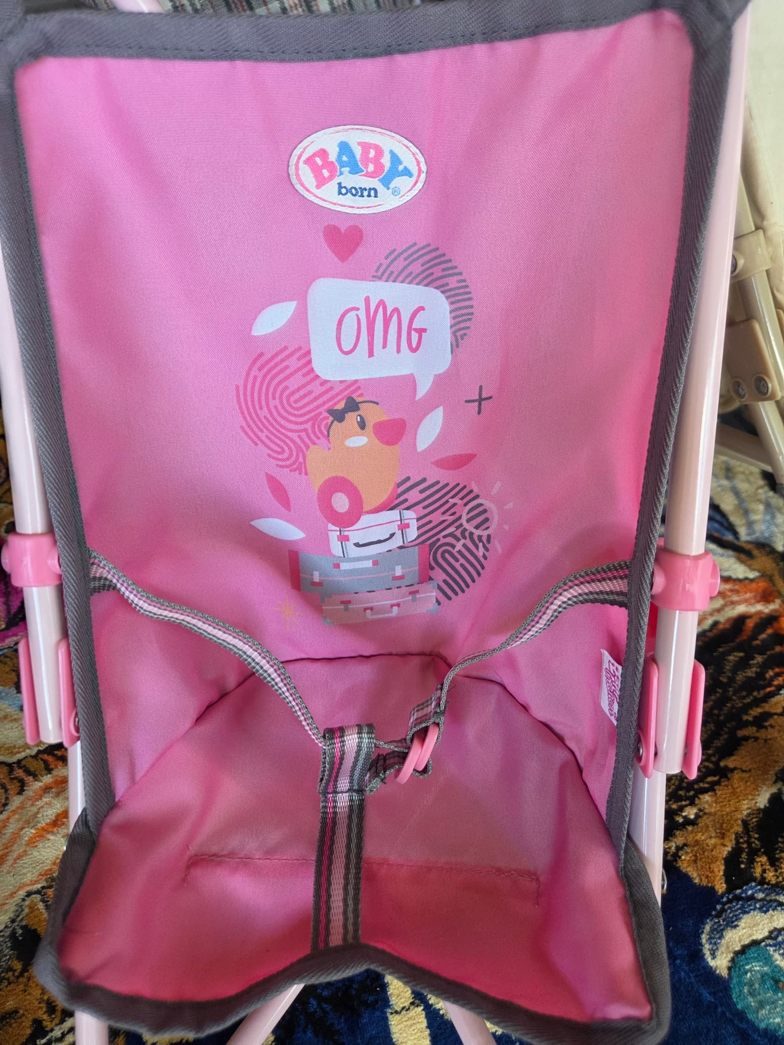 Baby Born Doll Stroller - Pink Folding Pram — photo 2 of 2