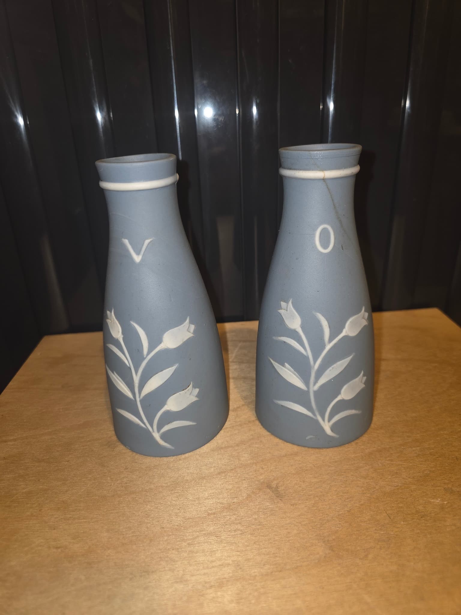 Blue Jasperware Salt and Pepper Shakers — photo 2 of 4