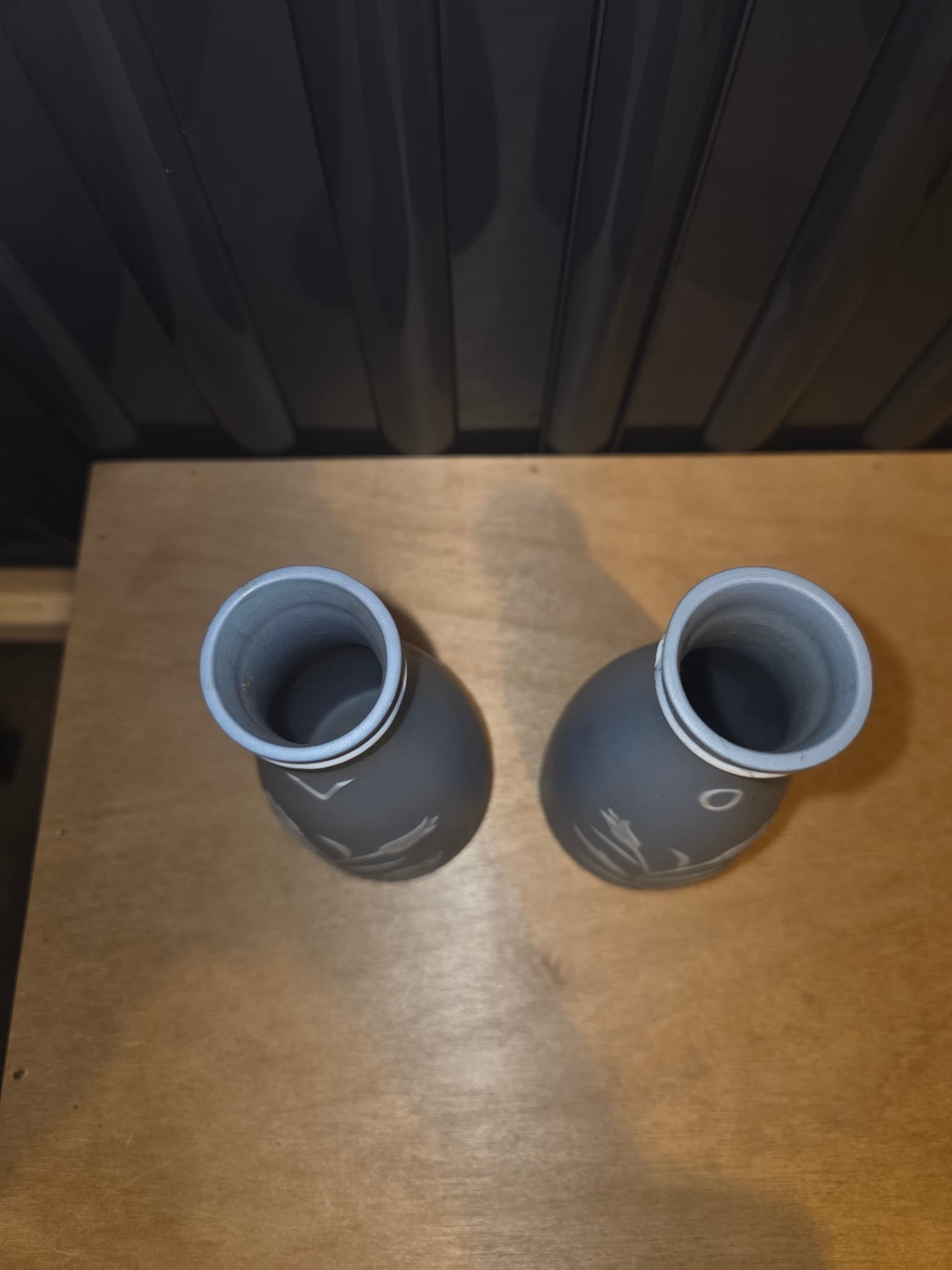 Blue Jasperware Salt and Pepper Shakers — photo 3 of 4